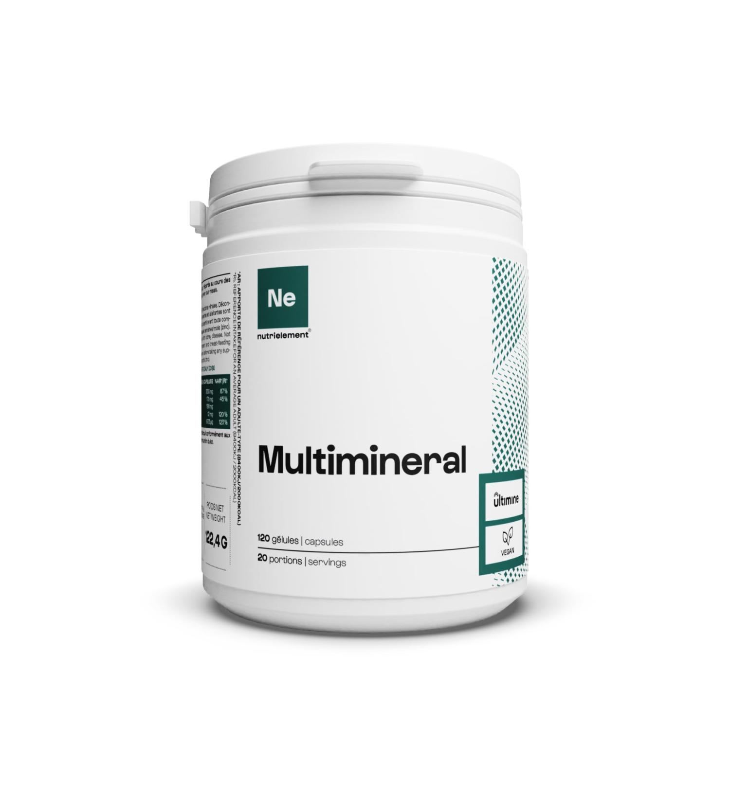 Multiminerals | 5 High Quality Minerals Dosed for Sports Immune Protection Vegan Health Dietary Supplement | Nutrimuscle | 120 Capsules - Buy Online on GoSupps.com