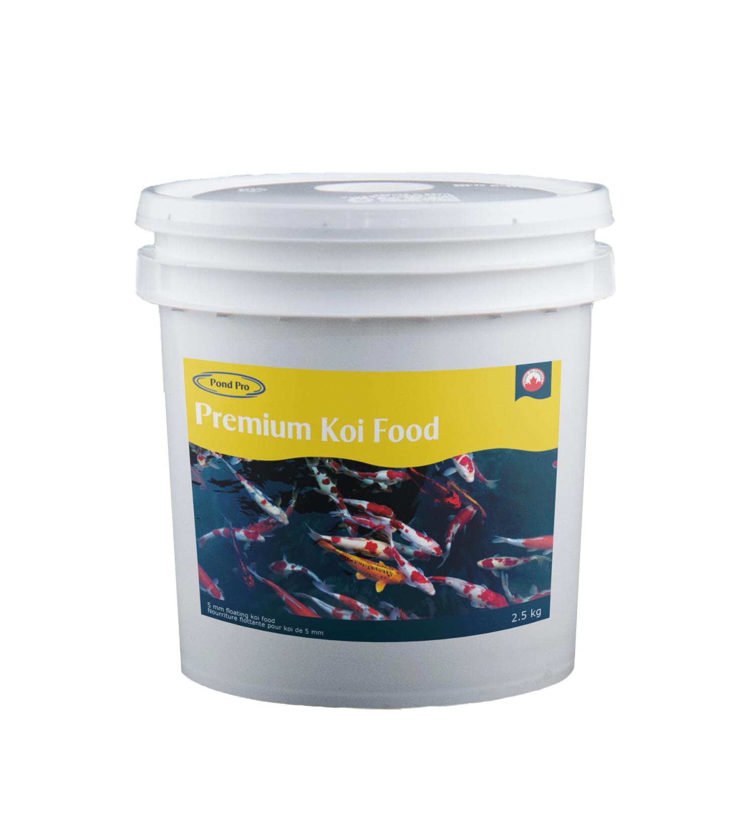 Pond Pro Premium 5mm Koi Food 2.5kg (5.5 lbs) - Canadian Made Breeder Approved - Buy Online on GoSupps.com