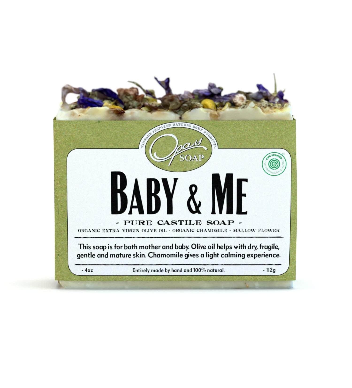 100% Natural Baby & Me Fragrance-Free Castile Olive Soap with Chamomile | Organic & Gentle for Sensitive Skin - Buy Online on GoSupps.com