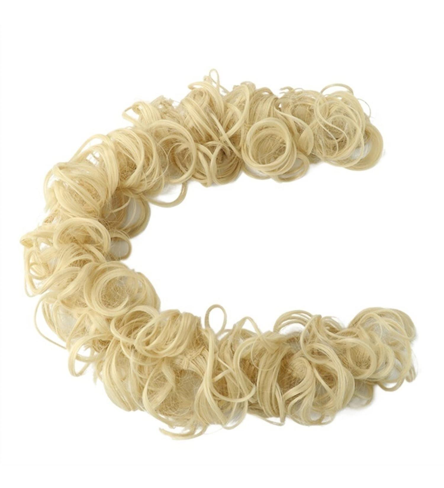 Hair Chignon Messy Bun Hair Slices 21 Inch Long Synthetic Messy Shaggy Bun Wrap Hair Ties Curly Bun Hair Ties for Women Hair Bun Messy Bun Hair Piece (Color : Q13 613) - Buy Online on GoSupps.com