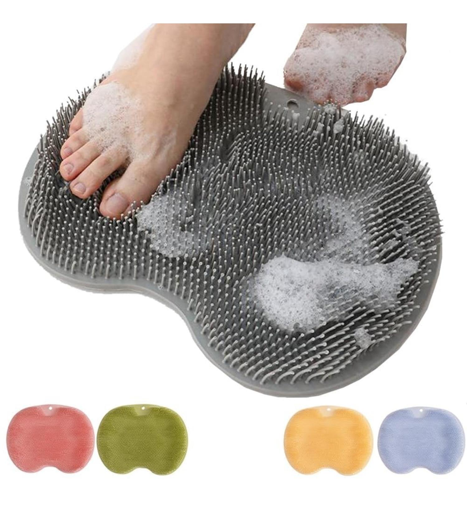 Tvnakdfq 10PCS Shower Foot Scrubber Mat with Non-Slip Suction Cups Foot Back Cleaning Pad Back Washer Exfoliating Bath Wash Pad - Buy Online on GoSupps.com