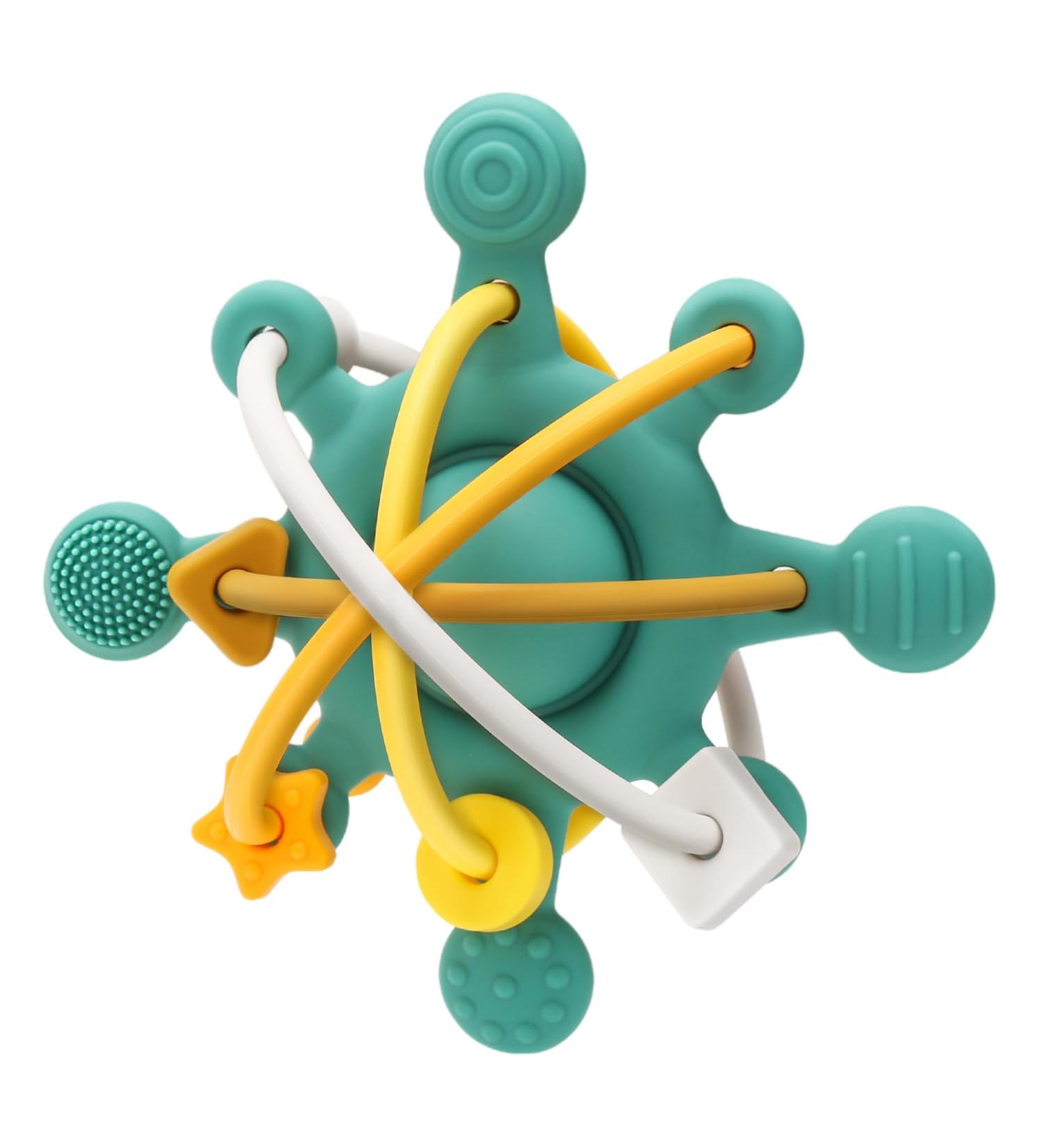 ClDy Sensory Baby Bite Ring - BPA-Free Silicone Teether & Rattle Toy for 3+ Months - Ideal for Motor Skills Development | Perfect Baby Gift - Buy Online on GoSupps.com