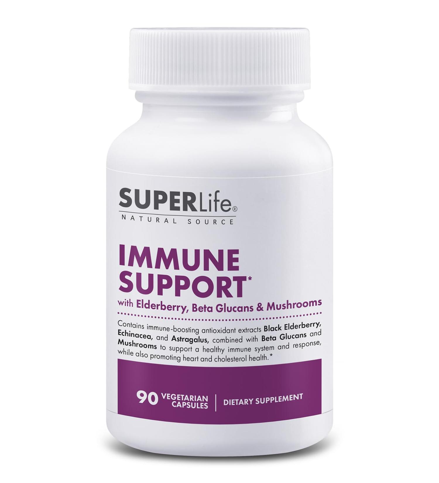 Fresh Start Immune Support - with Elderberry Echinacea Beta Glucans & Mushrooms (90 Capsules)