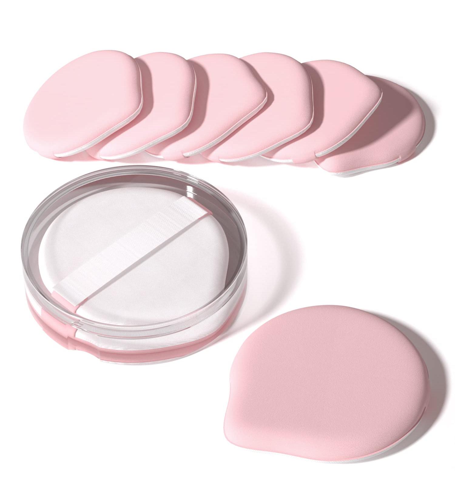 Mohope 8Pcs Air Cushion Makeup Sponges with Portable Box | Latex-Free Blending Sponge for Liquid, Cream, and Powder Foundation | Teardrop Powder Puff | Pink 8PC Set - Buy Online on GoSupps.com
