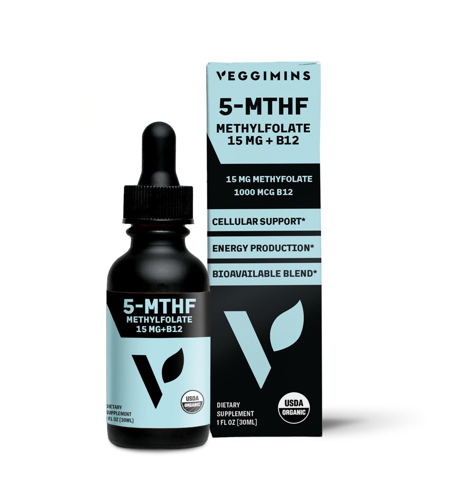 Veggimins Organic Methylfolate 15mg + B12