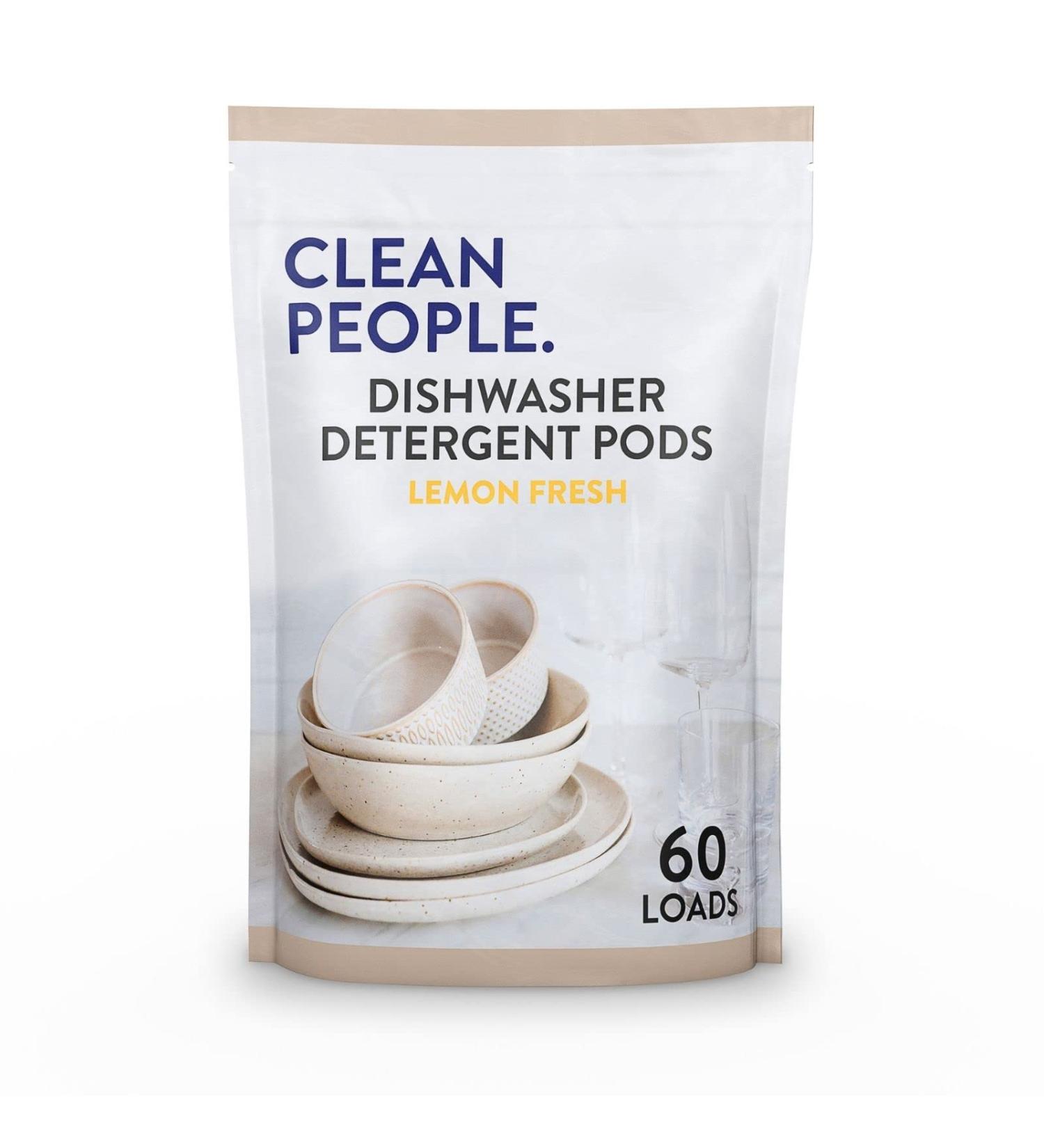 Plant-Based Lemon Dishwasher Pods - Residue-Free & Grease-Fighting - 60 Pack - Buy Online on GoSupps.com