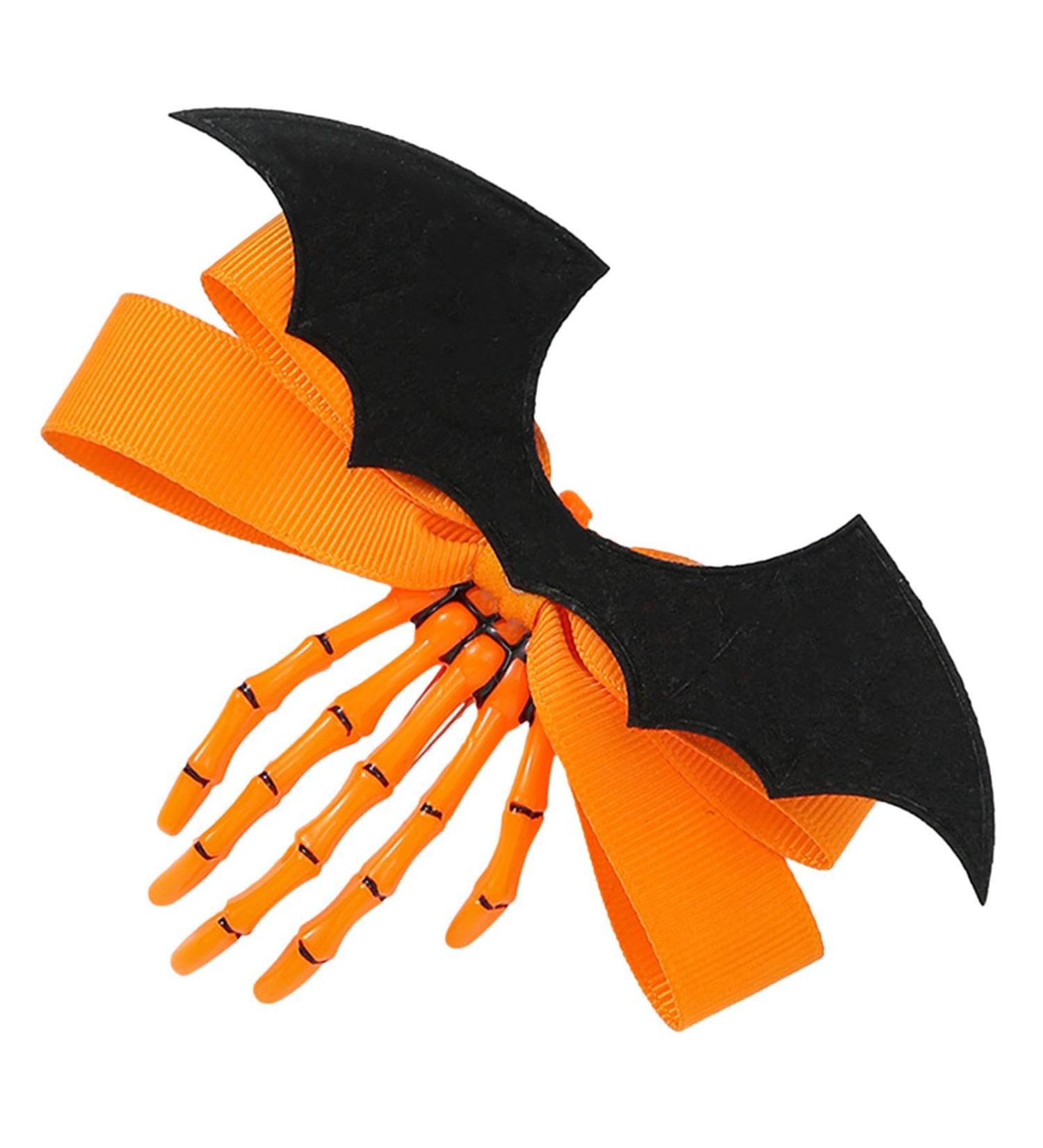 Bone Hair Clips Skeleton Hand Clips for Halloween | Portable Claws Skull Hand Hair Clip Hairpin for Women Children Fovolat Orange-1 Piece - Buy Online on GoSupps.com