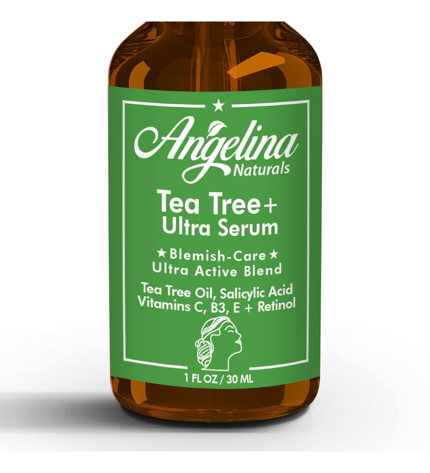 Buy Tea Tree + Ultra Serum for Clear Skin | Blemish Care with Tea Tree Oil Niacinamide Salicylic Acid & Retinol - 1 Fl Oz - Buy Online on GoSupps.com