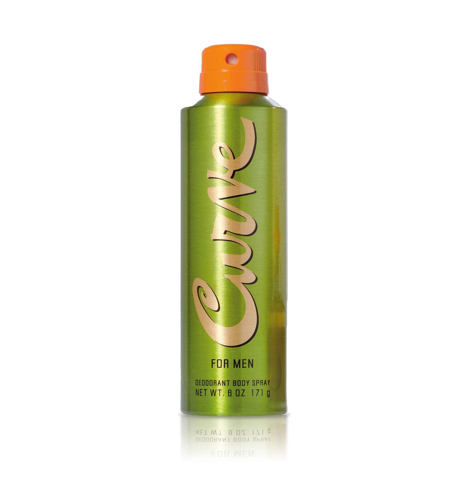 Curve Men's Deodorant & Fragrance Body Spray - Spicy Wood Magnetic Scent 6 Oz - Buy Online on GoSupps.com