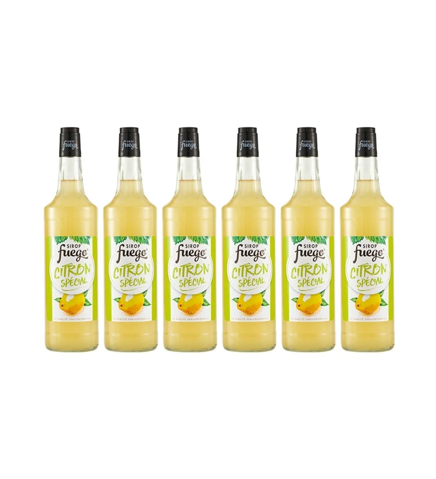 Fuego Lemon Syrup Special tangy - 6 x 1 L