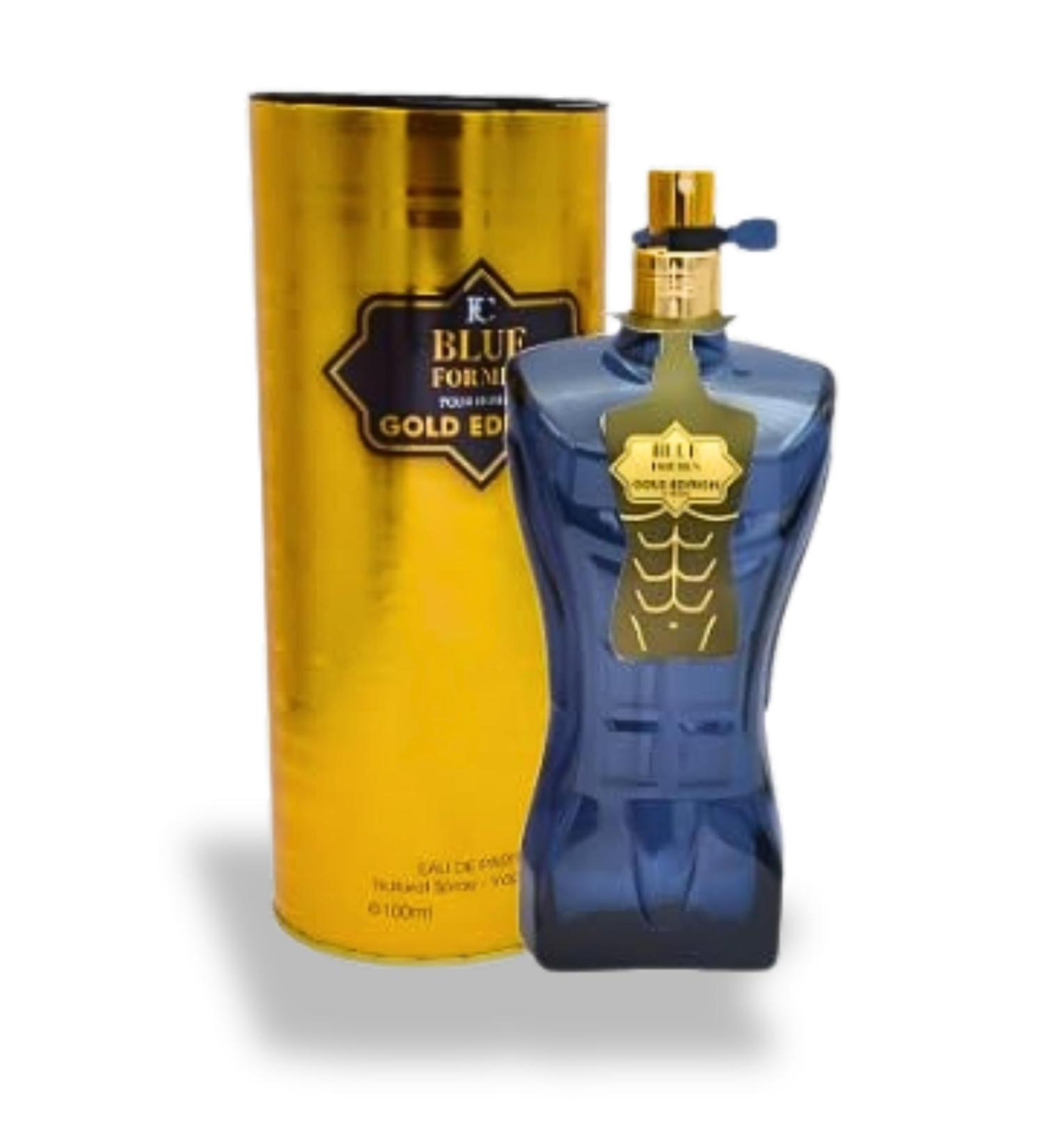 Blue For Men Gold Edition Eau de Parfum Amber Fougere fragrance for Men 3.4 - Buy Online on GoSupps.com