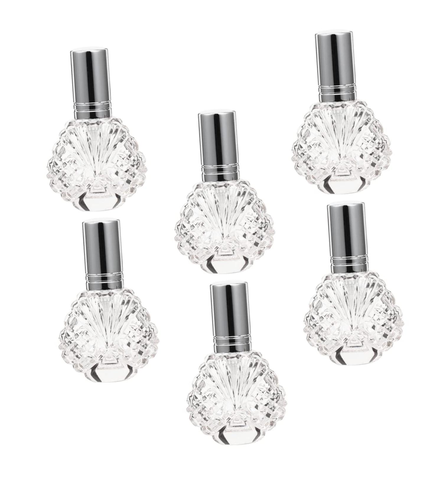 FRCOLOR 6pcs Glass Travel Perfume Bottles Fine Mist Spray Atomizers for Essential Oils & Fragrance Empty Crystal Perfume Sprayers - Buy Online on GoSupps.com