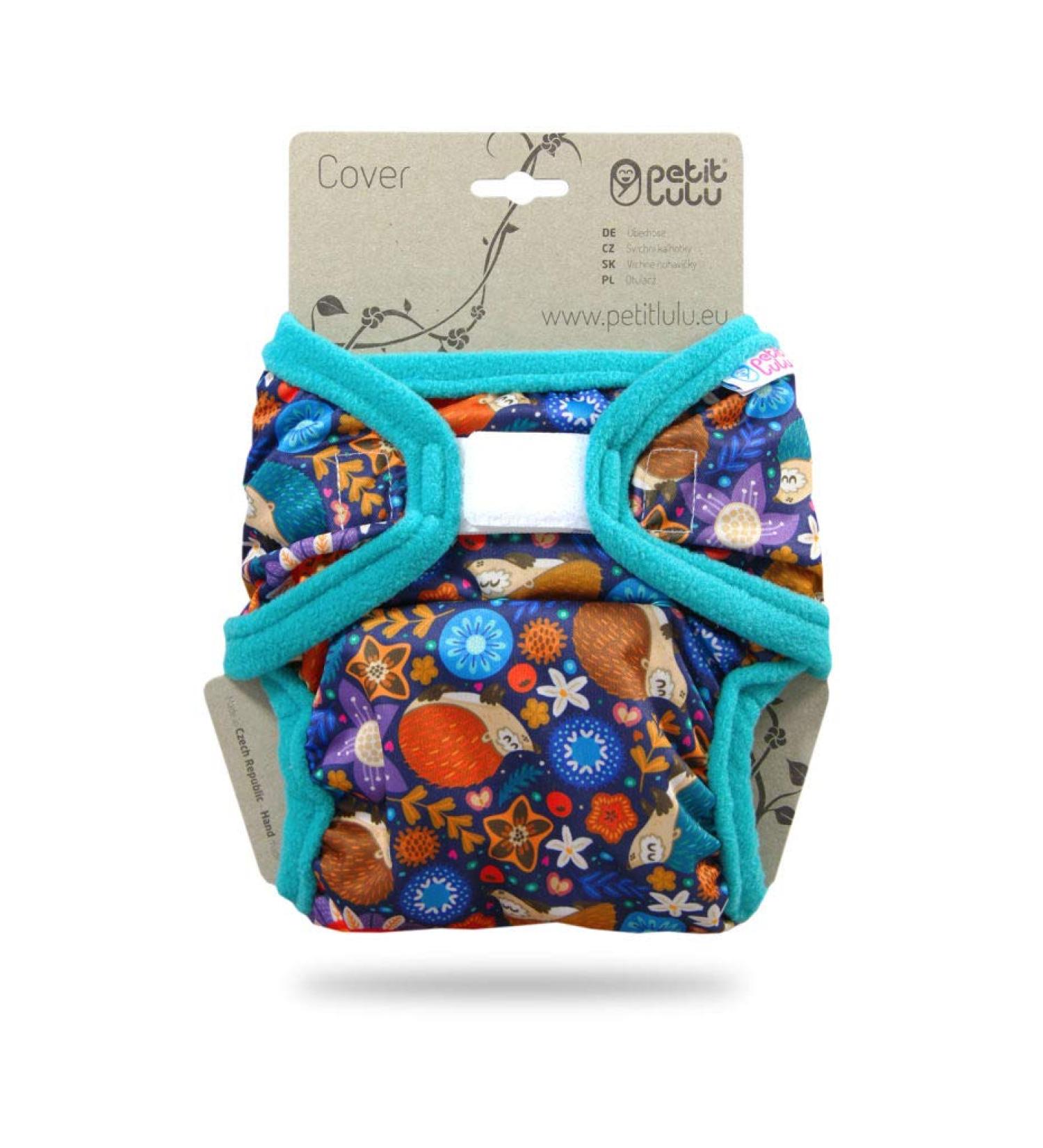 Petit Lulu XL Cloth Diapers (12-17 kg) - Velcro Hedgehog Design | International Shipping Available - Buy Online on GoSupps.com