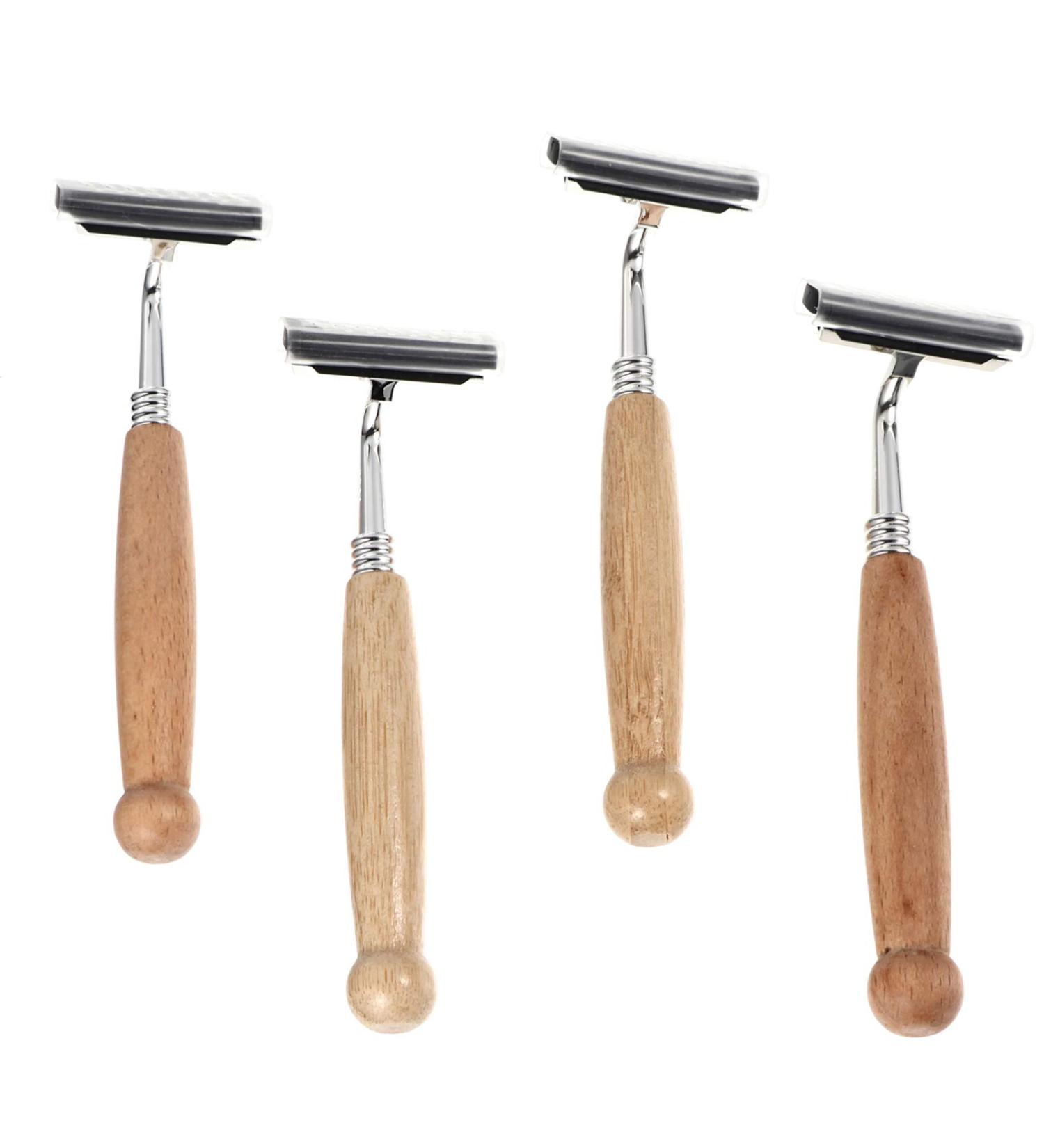 Reusable Bamboo Safety Razor for Men & Women - Eco-Friendly 4-Piece Shaving Set - Buy Online on GoSupps.com