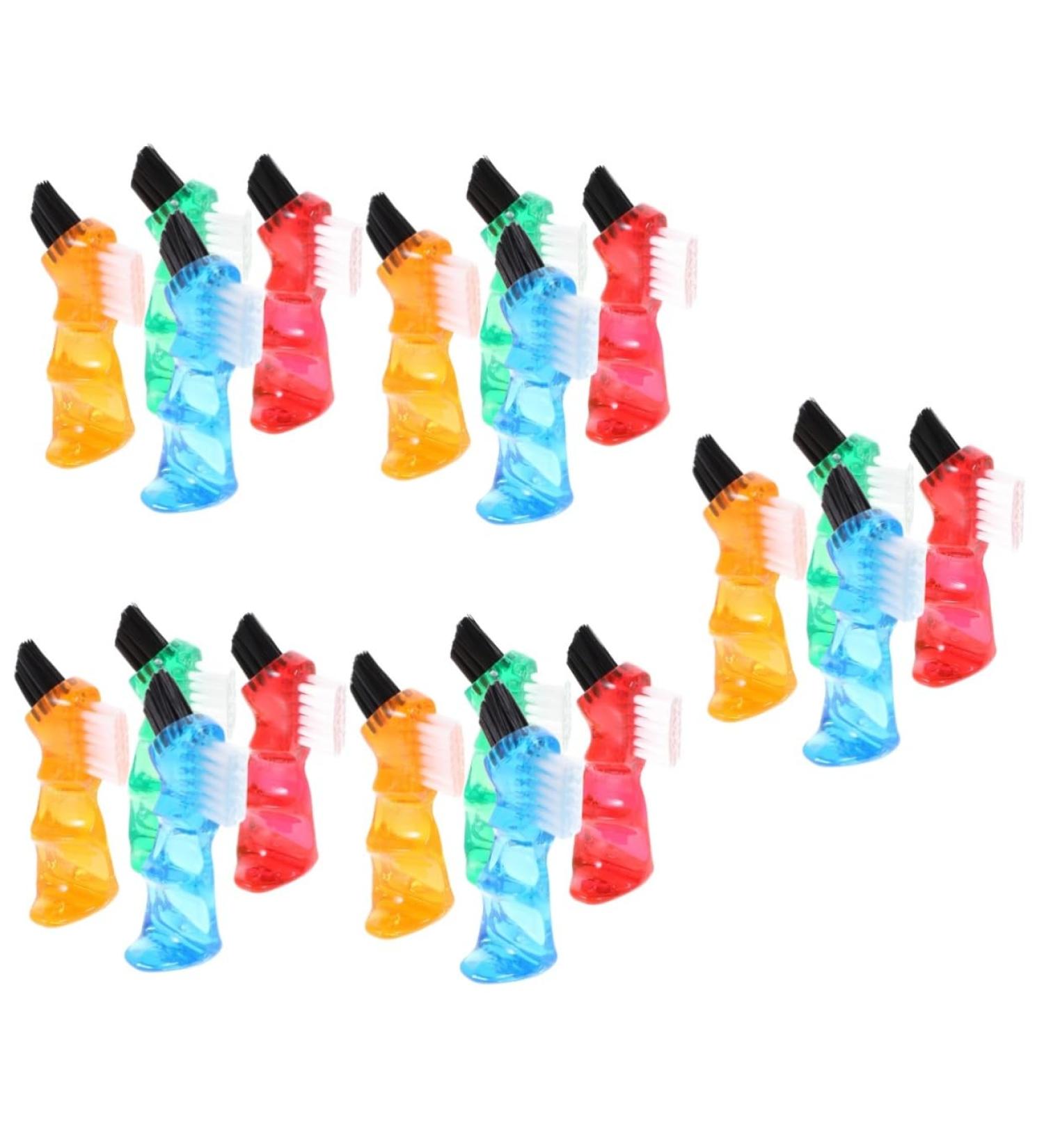 Beavorty 20 STK Multifunctional Toothbrush Prosthesis Brushes - Creative Cleaning for Dentures & False Teeth - 5 Color Pack - Buy Online on GoSupps.com