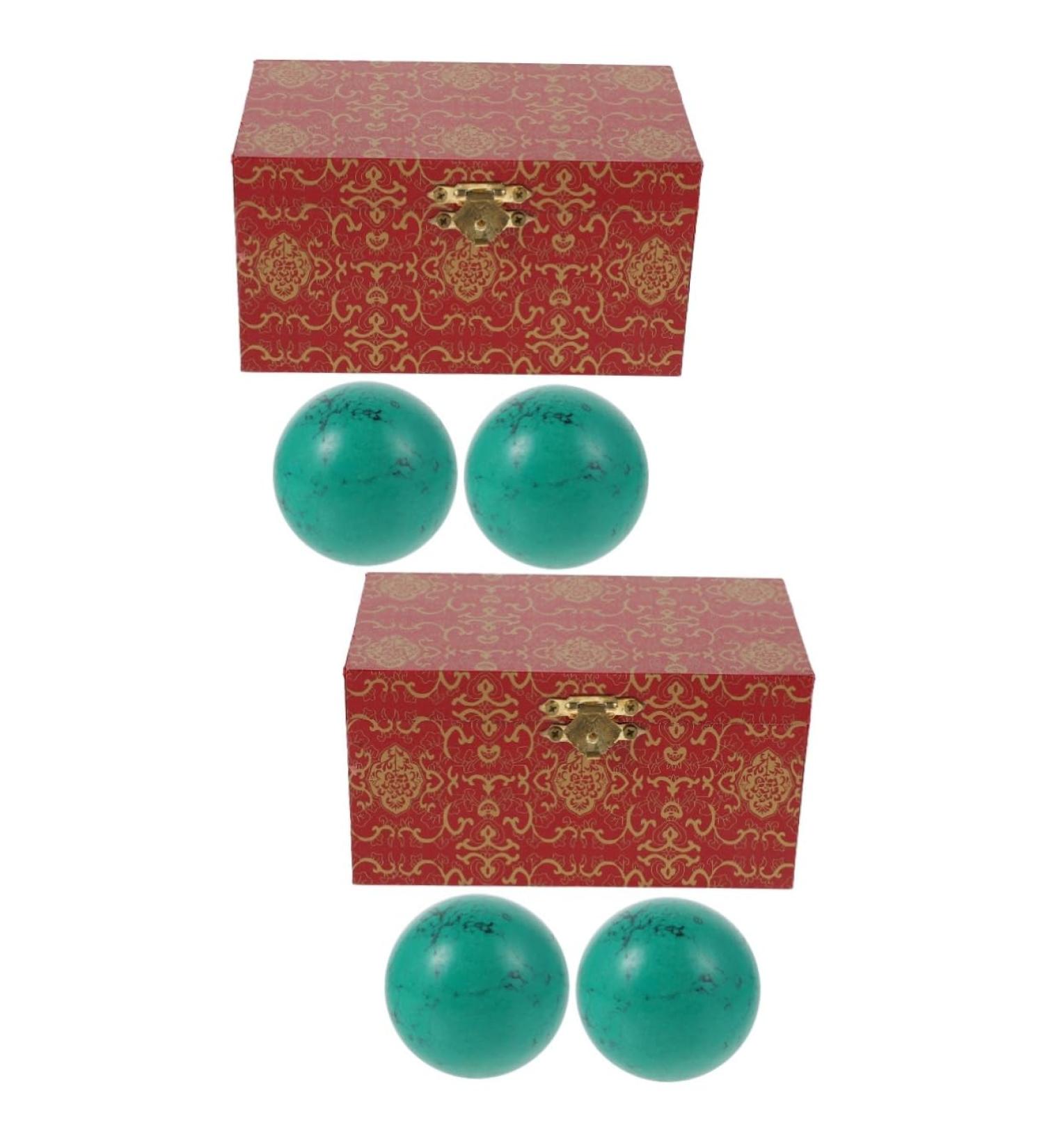 Frcolor 4-Piece Turquoise Handball Set | Fitness & Stress Relief Gift | Home Decor & Exercise Balls - Buy Online on GoSupps.com