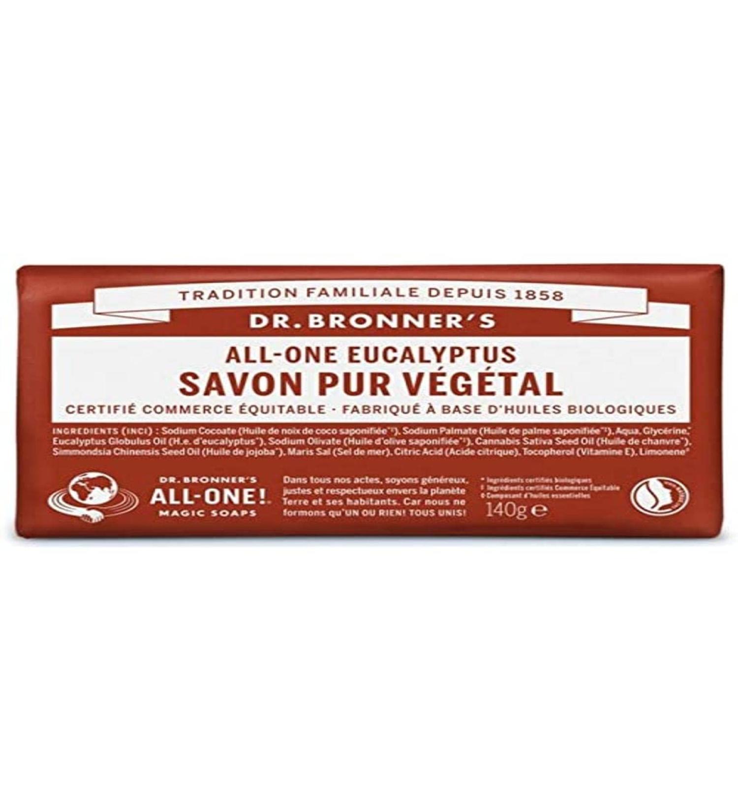 Dr Bronner's All-One Pure Vegetable Soap 140g - Eucalyptus