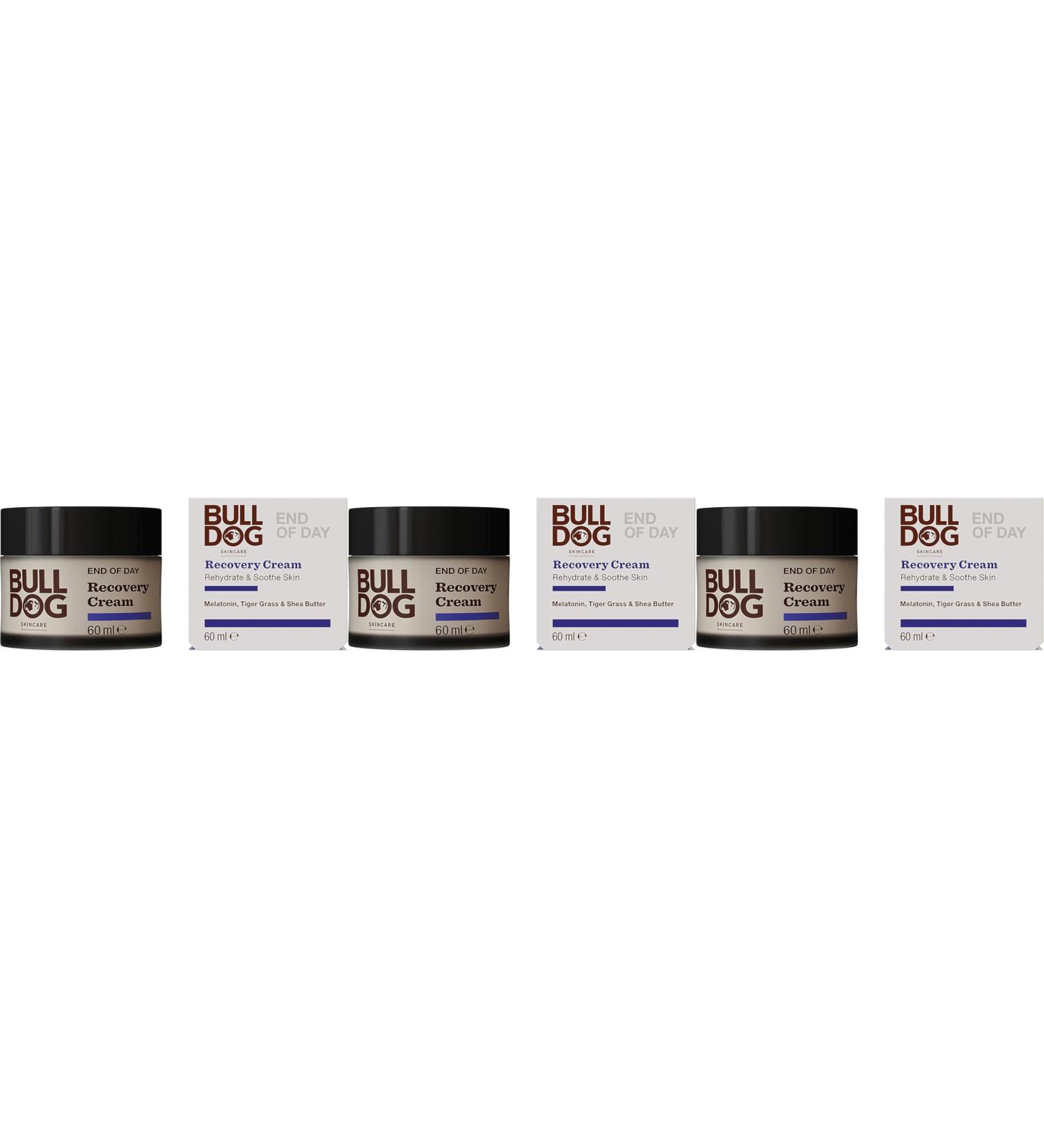 BULLDOG Soins de la peau - Cr me de r cup ration de fin de journ e pour homme | R hydrate et apaise 60 ml x 3 paquets - Buy Online on GoSupps.com
