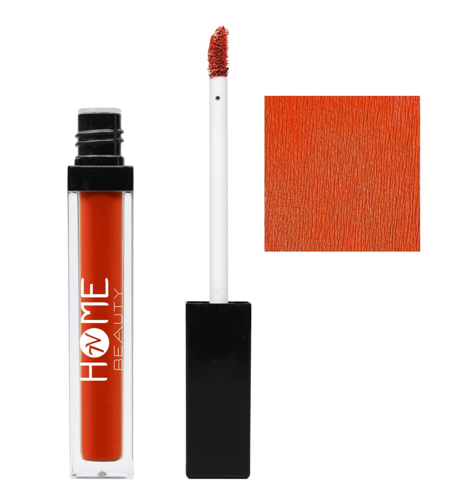 7V HOME BEAUTY Orange Matte Liquid Lipstick - Long Lasting & Waterproof (5ml) - High Pigmented Non-Stick Orange Lipstick - 0.17 Fl Oz - Buy Online on GoSupps.com