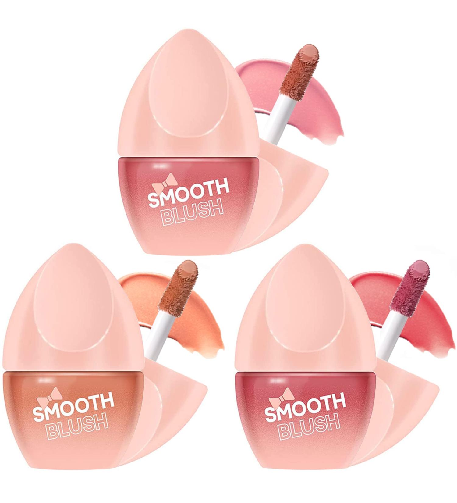 3 Colors Creme Liquid Cheek Tint | Matte Blush for Cheeks, Lips, Eyes (04,05,06) | Sheer Flush of Color with Breathable, Natural-Looking Finish - Buy Online on GoSupps.com