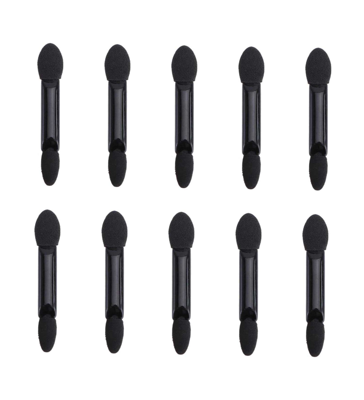 PLAFOPE 10pcs Dual Sided Eye Shadow Brush Eyeshadow Stick Brush Paupi re Sponge Eyeshadow Brush Kit Black - Buy Online on GoSupps.com