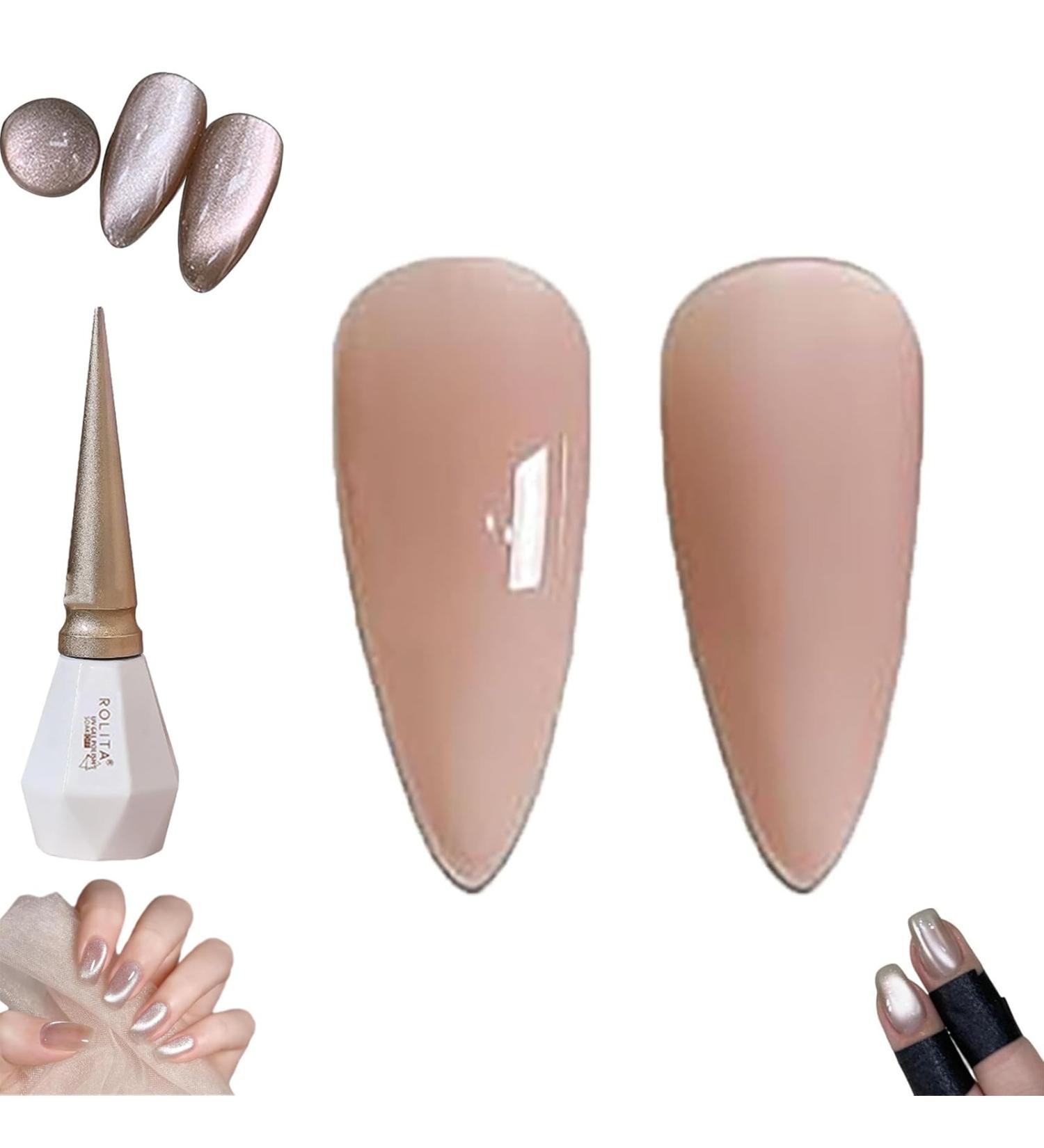 Rolita Gel Polish 2024 New 16 Colors Nude Gel Polish Rolita Nail Polish Glitter Crystal Gel Nail Polish Jelly-Colored Nail Polish Cat Eye Gel Nail Polish Quick Dry Nail Polish (0.06 Fl Oz Y-03) 0.06 Fl Oz Y-03 - Buy Online on GoSupps.com