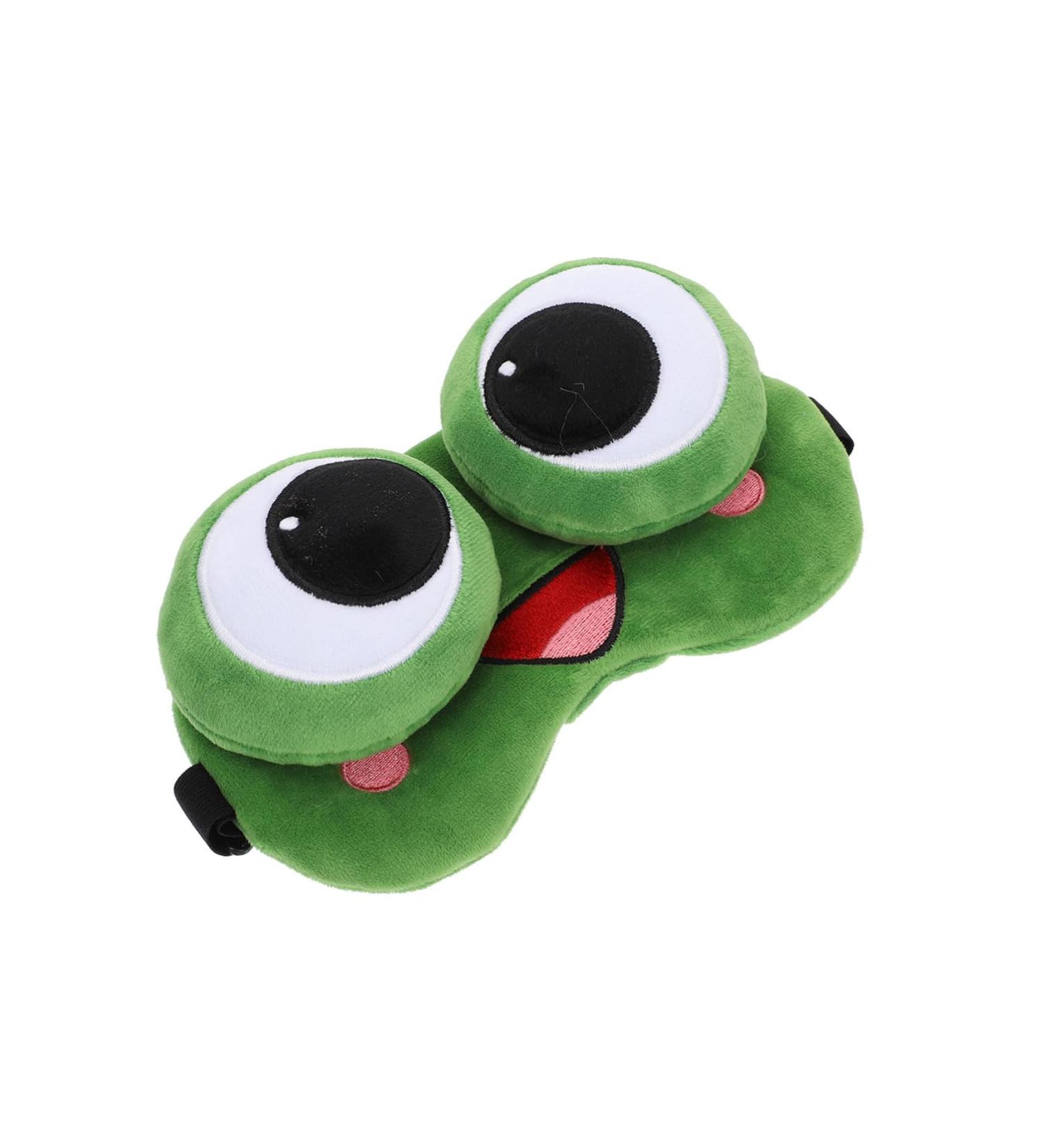 Masque de Sommeil Gel Grenouille Fantaisie Bandeau Occulant L ger Masque Yeux Dessin Anim Confort Enveloppant Voyage D tente Accessoires Sommeil pour Adultes et Gar on 18X9X5CM Vert Fonc  - Buy Online on GoSupps.com