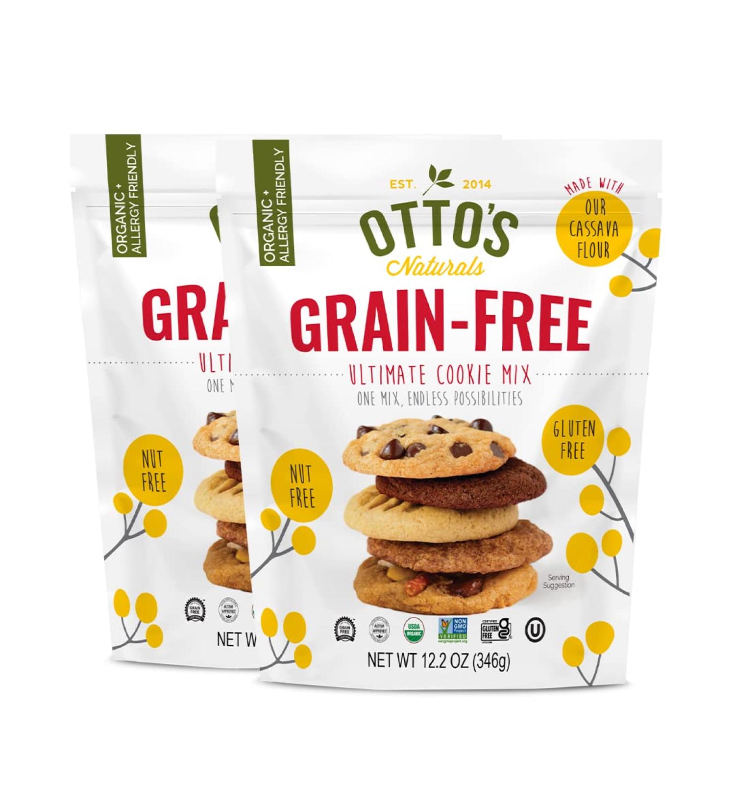 Otto's Naturals Organic Cassava Flour Cookie Mix - Gluten-Free, Non-GMO - 12.2 Oz (2 Pack) - Buy Online on GoSupps.com