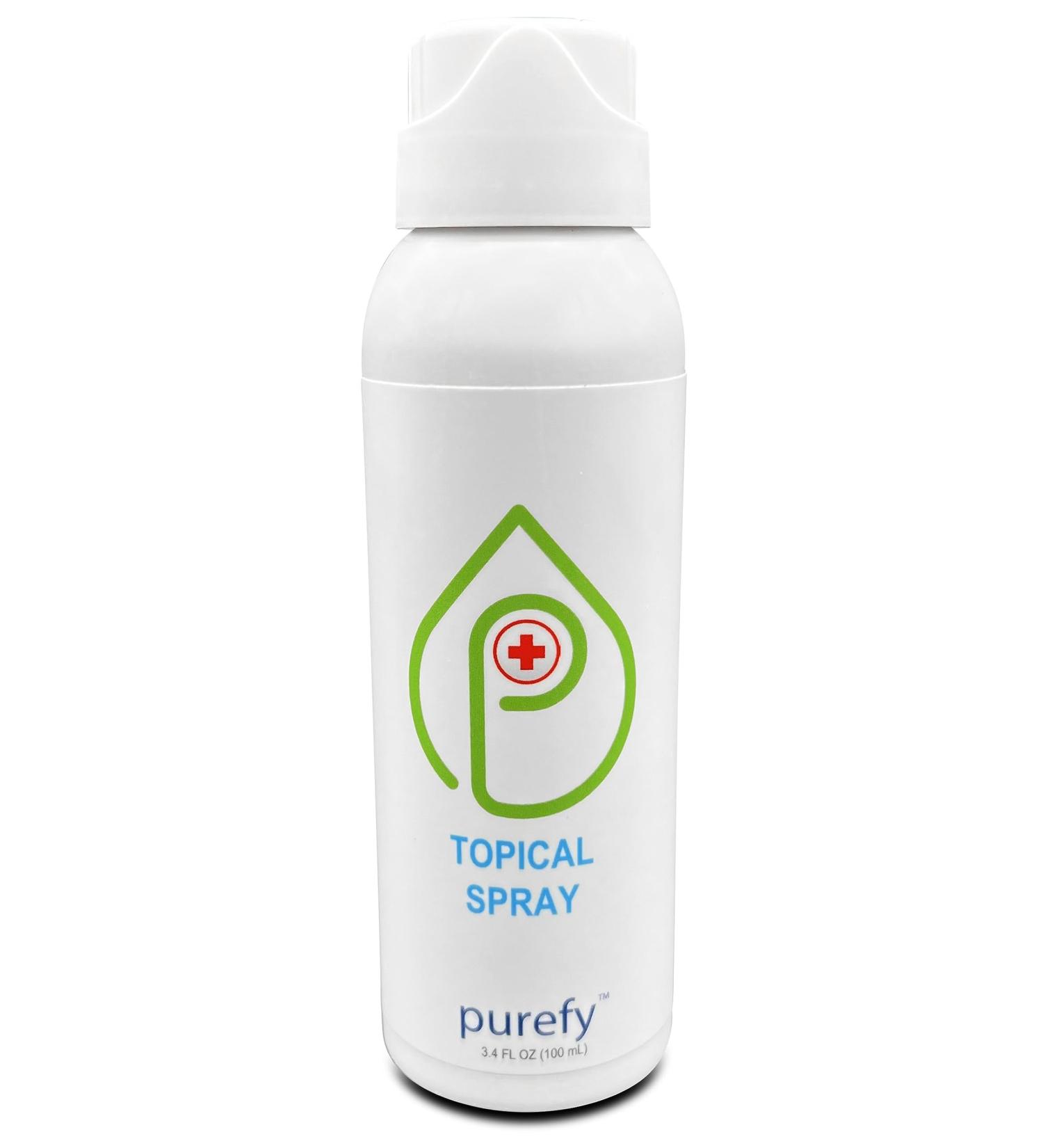 Topical Airesol Spray (3.4oz) Soothing Face & Body Skin Spray Purefypro Dermal HOCL Technology Natural Skincare Support Redness Irritations Eyelid Eyelash Bumps Dry Skin Athletic Itch - Buy Online on GoSupps.com