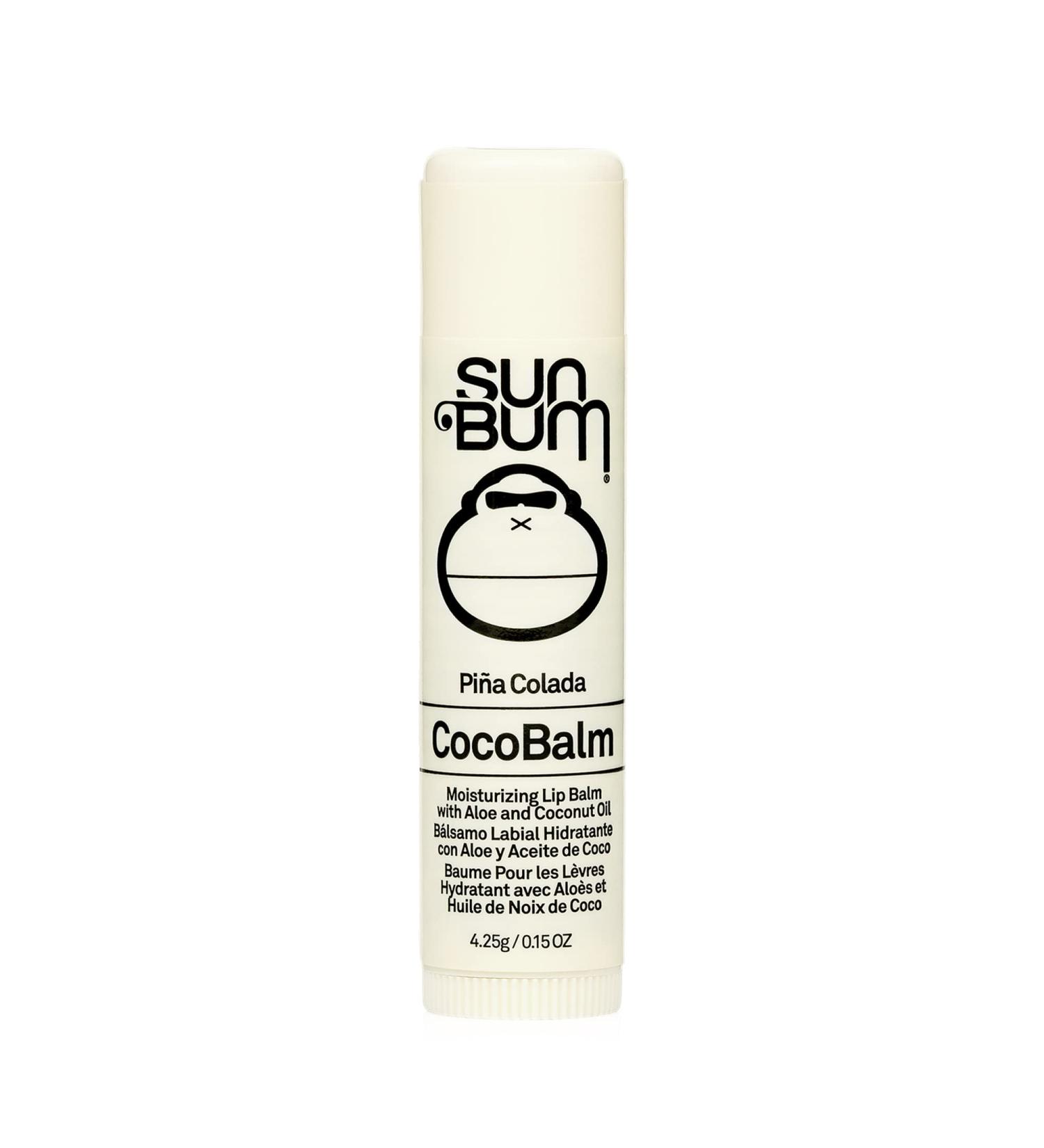 Sun Bum Coco Balm Lip Balm - Moisturizing Silicone-Free Aloe Vera & Coconut Oil Pina Colada | 4.25g - Shop Now! - Buy Online on GoSupps.com