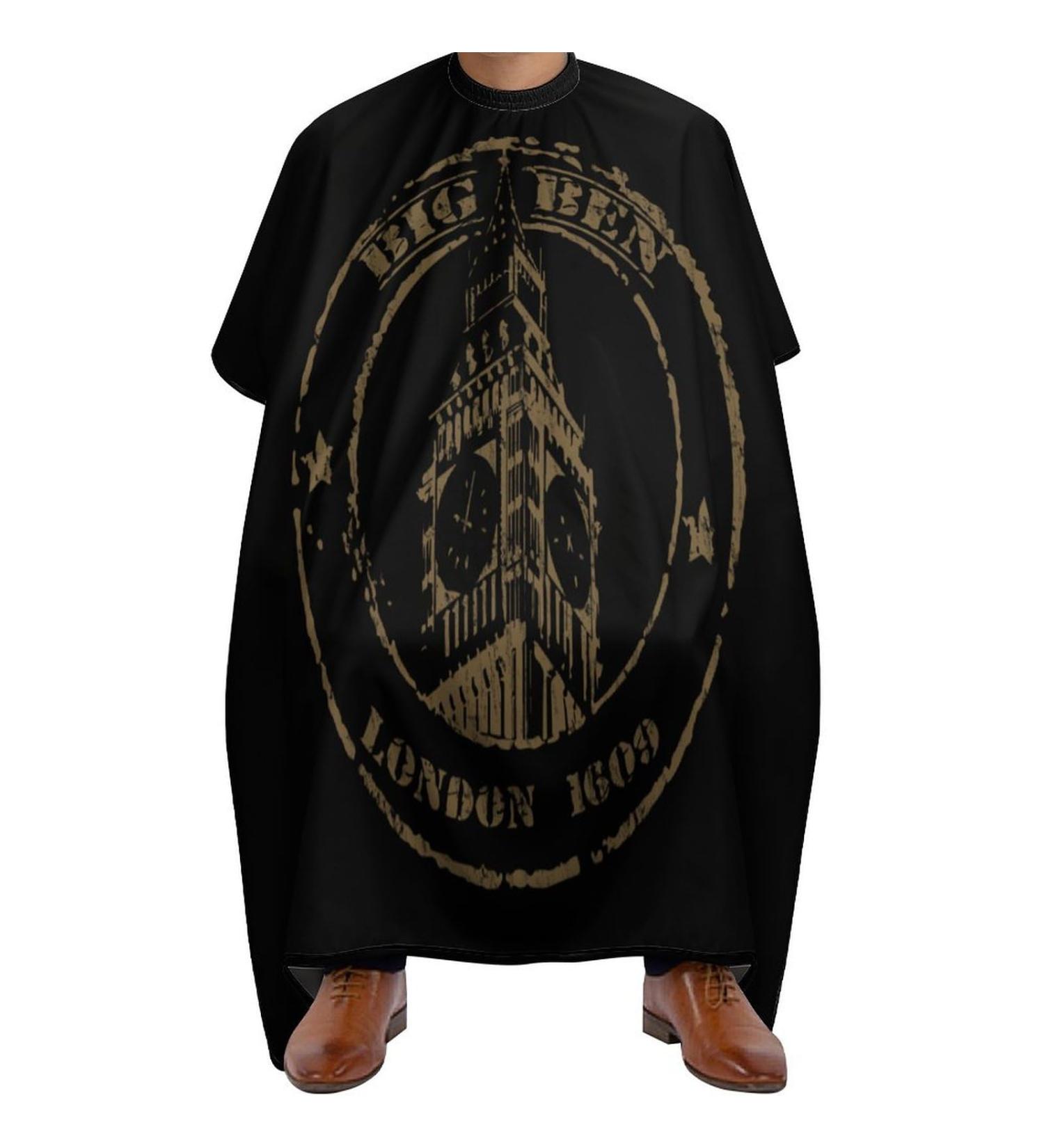 Buy Retro London Big Ben Hair Cutting Cape | Professional Salon Apron with Snap Closure - Perfect for Barbers & Hairdressers - Buy Online on GoSupps.com