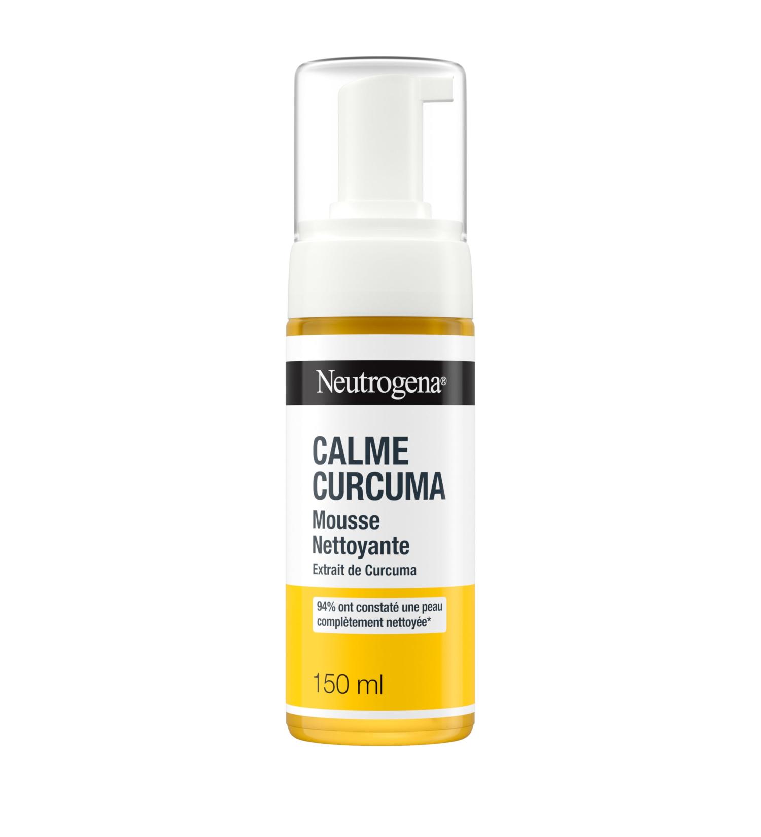 Johnson Johnson Neutrogena Turmeric Calm Cleansing Foam 150 ml pump bottle Turmeric Extract Face Wash cleansing foam New - Buy Online on GoSupps.com