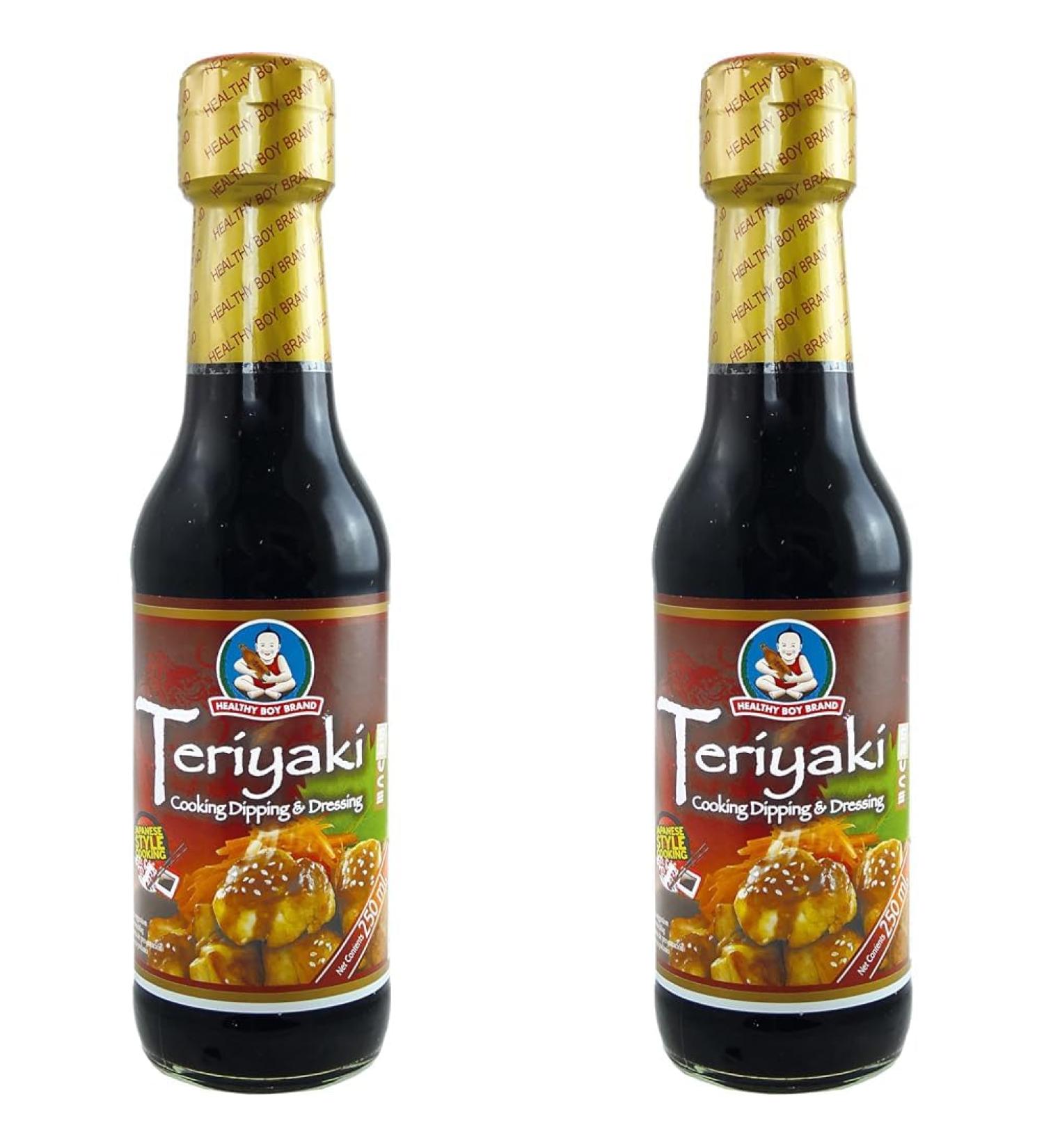 Healthy Boy Teriyaki Sauce - Pack of 2 (250 ml each) | Authentic Asian Flavor for Your Dishes - Shop Internationally - Buy Online on GoSupps.com