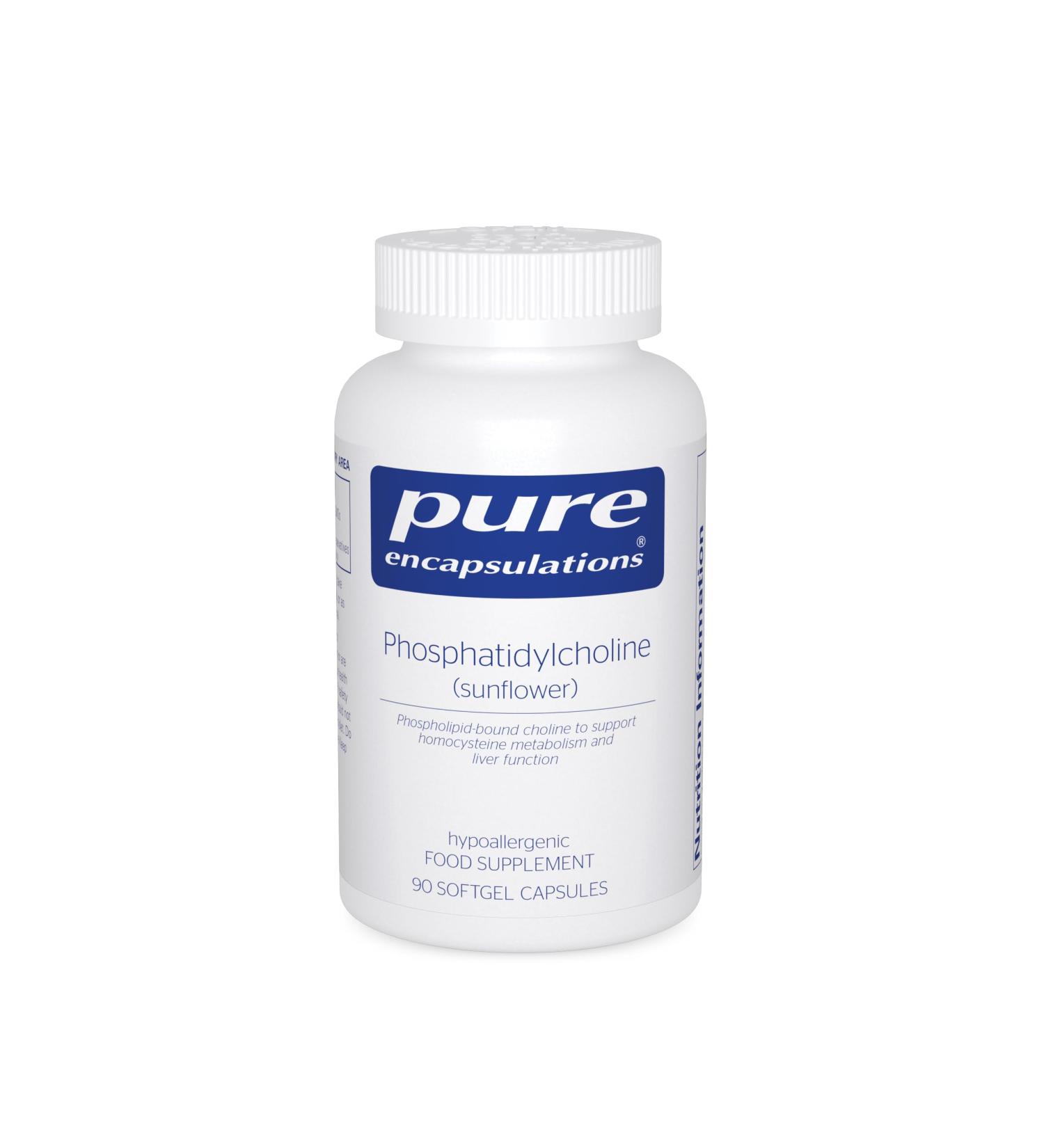 Pure Encapsulations Phosphatidylcholine Softgel Capsules - 90 Count - Buy Online on GoSupps.com