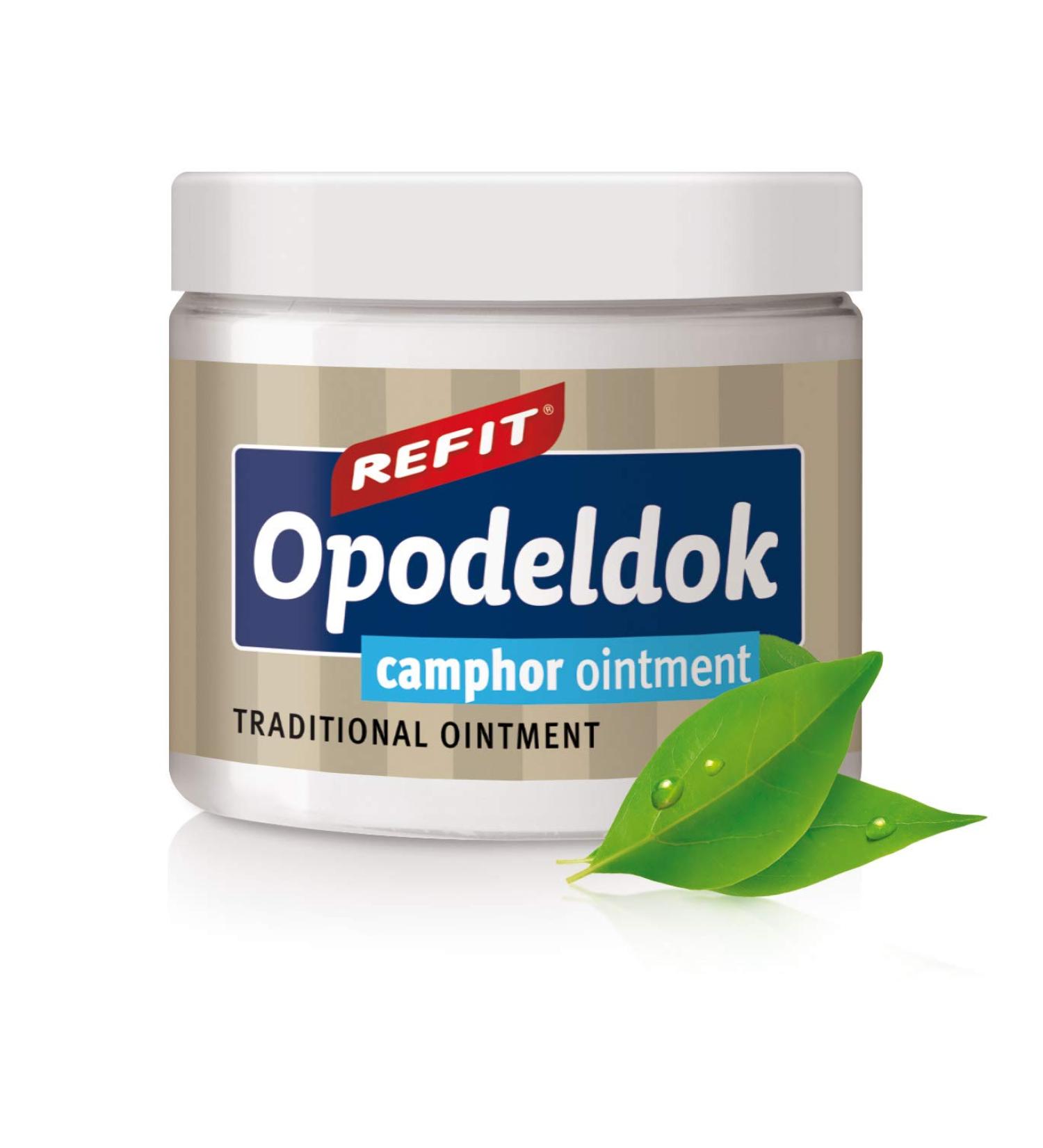 Refit Opodeldok Camphor Ointment 200ml - Herbal Pain Relief Gel with Lavender & Rosemary for Back Muscles & Joints | International Shipping - Buy Online on GoSupps.com
