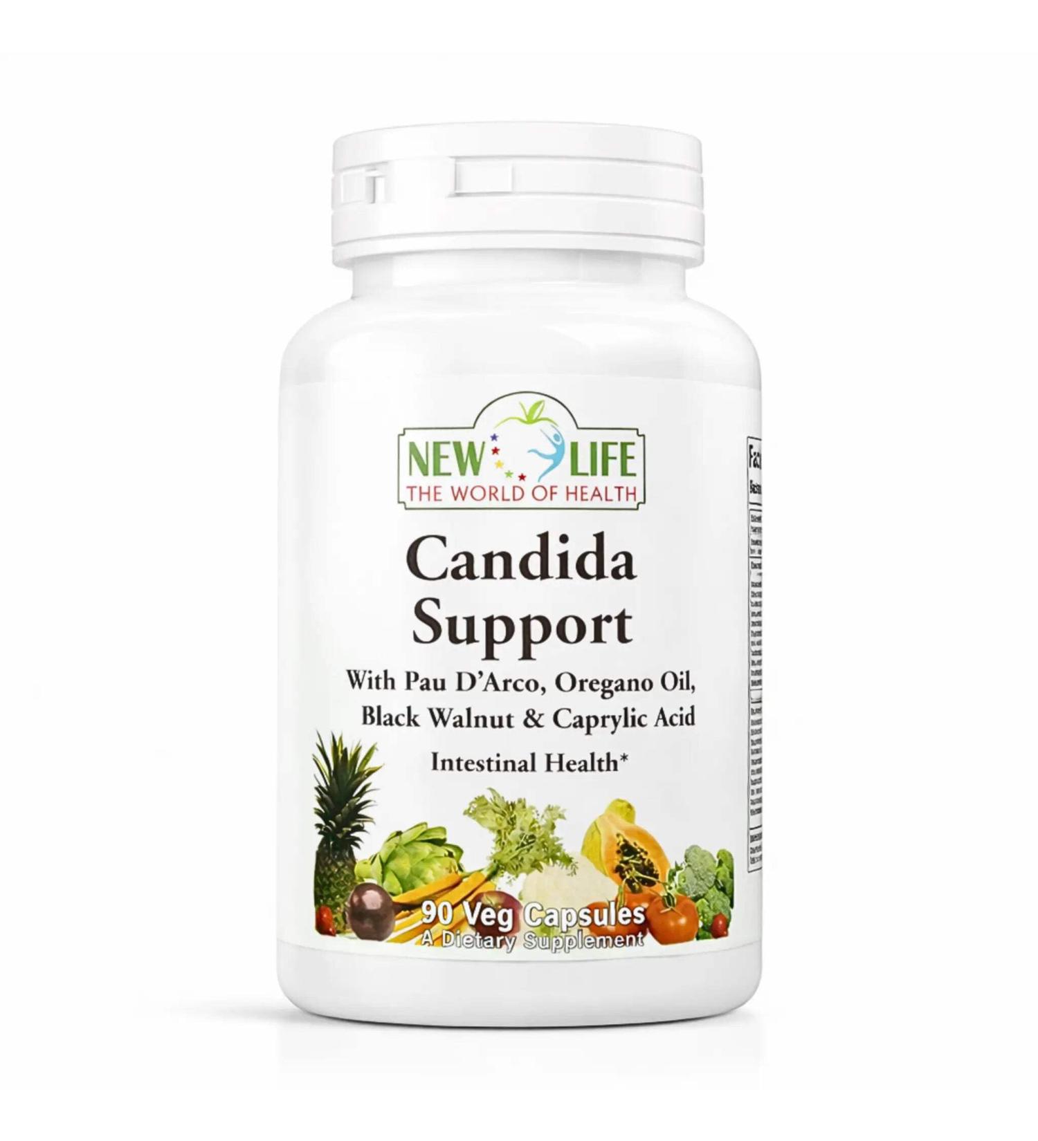Manteniendo Tu Salud New Life Candida Support Digestive Health Black Walnut 90 Capsules 90 Capsules - Buy Online on GoSupps.com