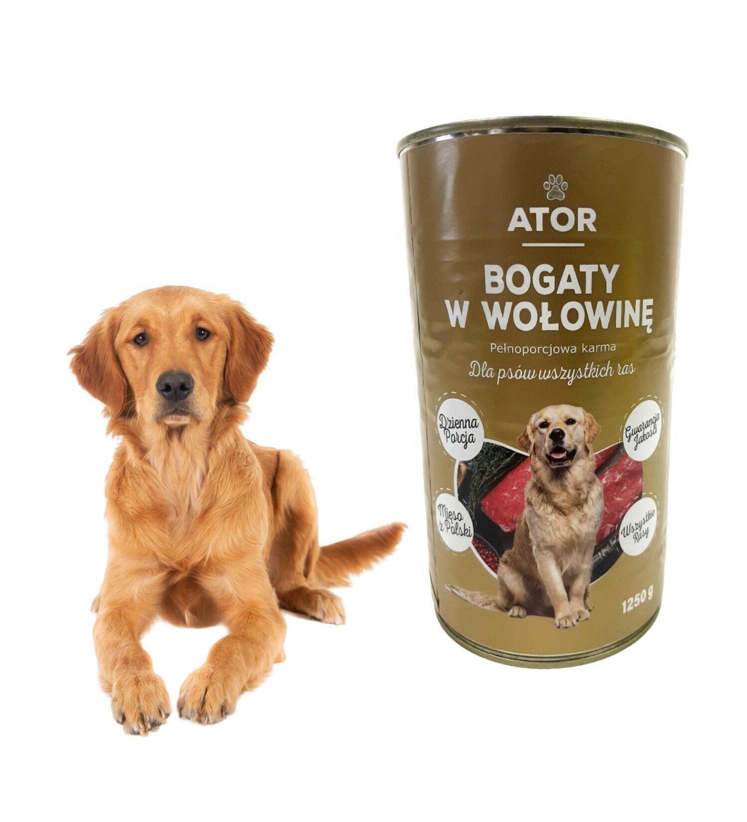 1250g Wet Dog Food for All Breeds Beef - Premium Quality (x20) - Buy Online on GoSupps.com