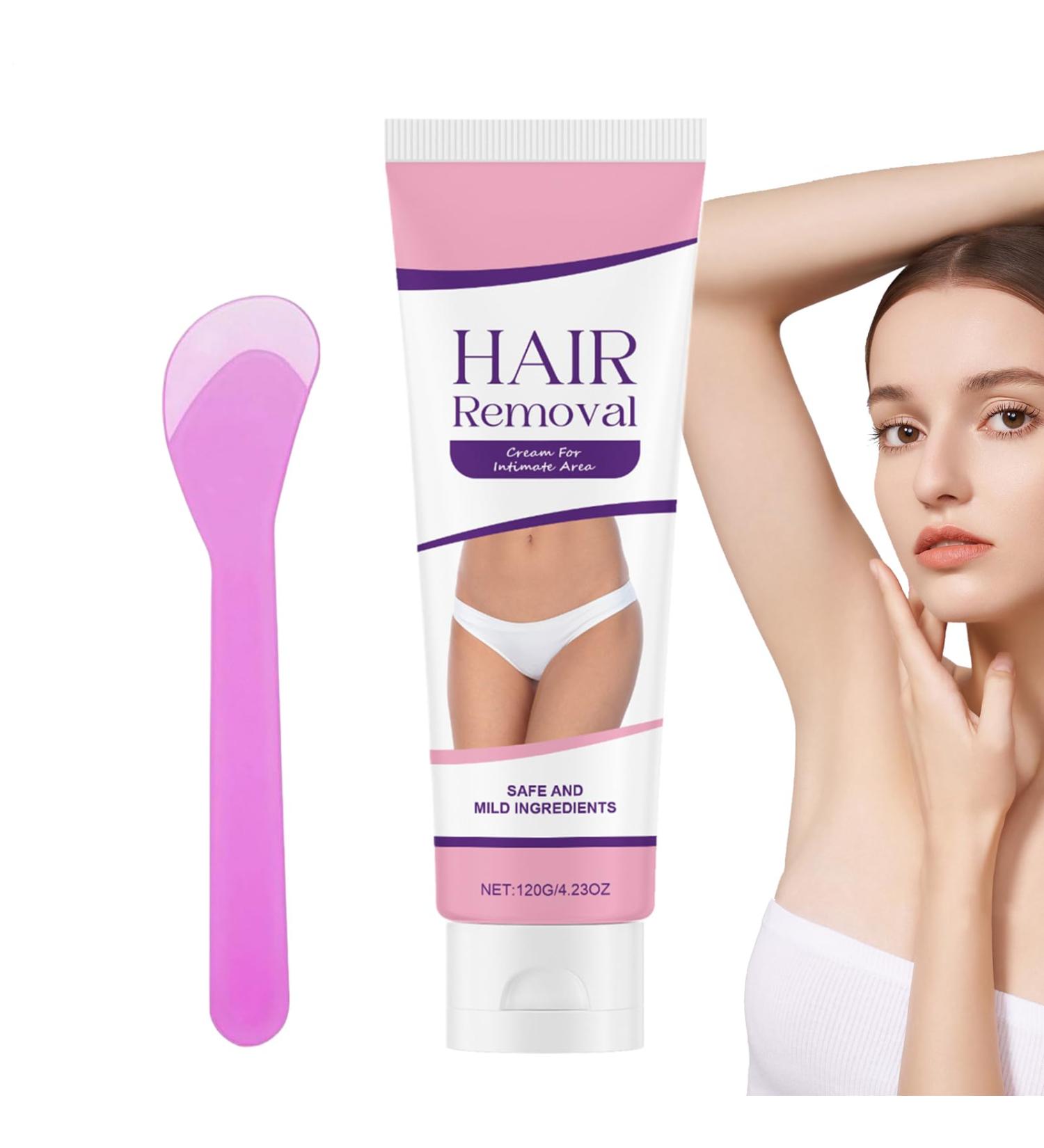  JINGLING JINGLING Hair Removal Cream Skin Balm 120g with Squeegee | Hair Removal Cream for Pubic Area - For Intimate Area Legs Underarms Back and Bikini Lines - Buy Online on GoSupps.com