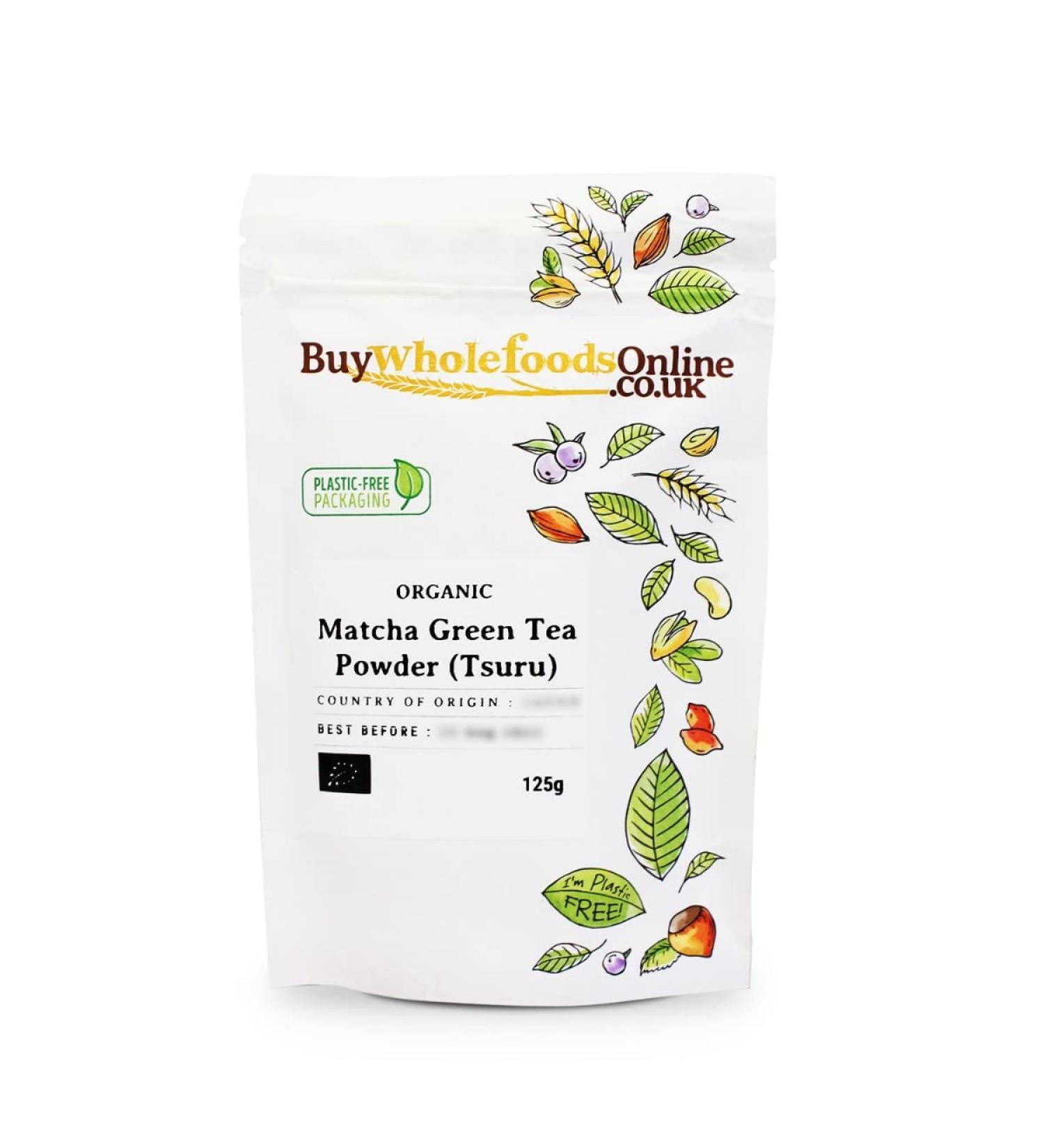 Organic Matcha Green Tea Powder (Tsuru) 125g - Buy Online on GoSupps.com