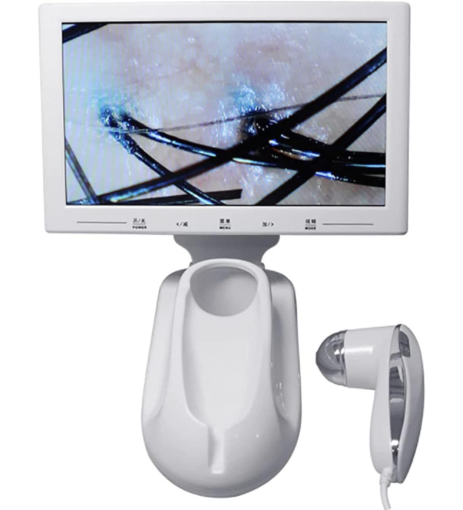 Skin Diagnostic Hair Analyzer 11 Inch LCD Display Scalp Hair Follicle Skin Analyzer 200X Scalp Health Detection Instrument Hair Health Detection - Buy Online on GoSupps.com