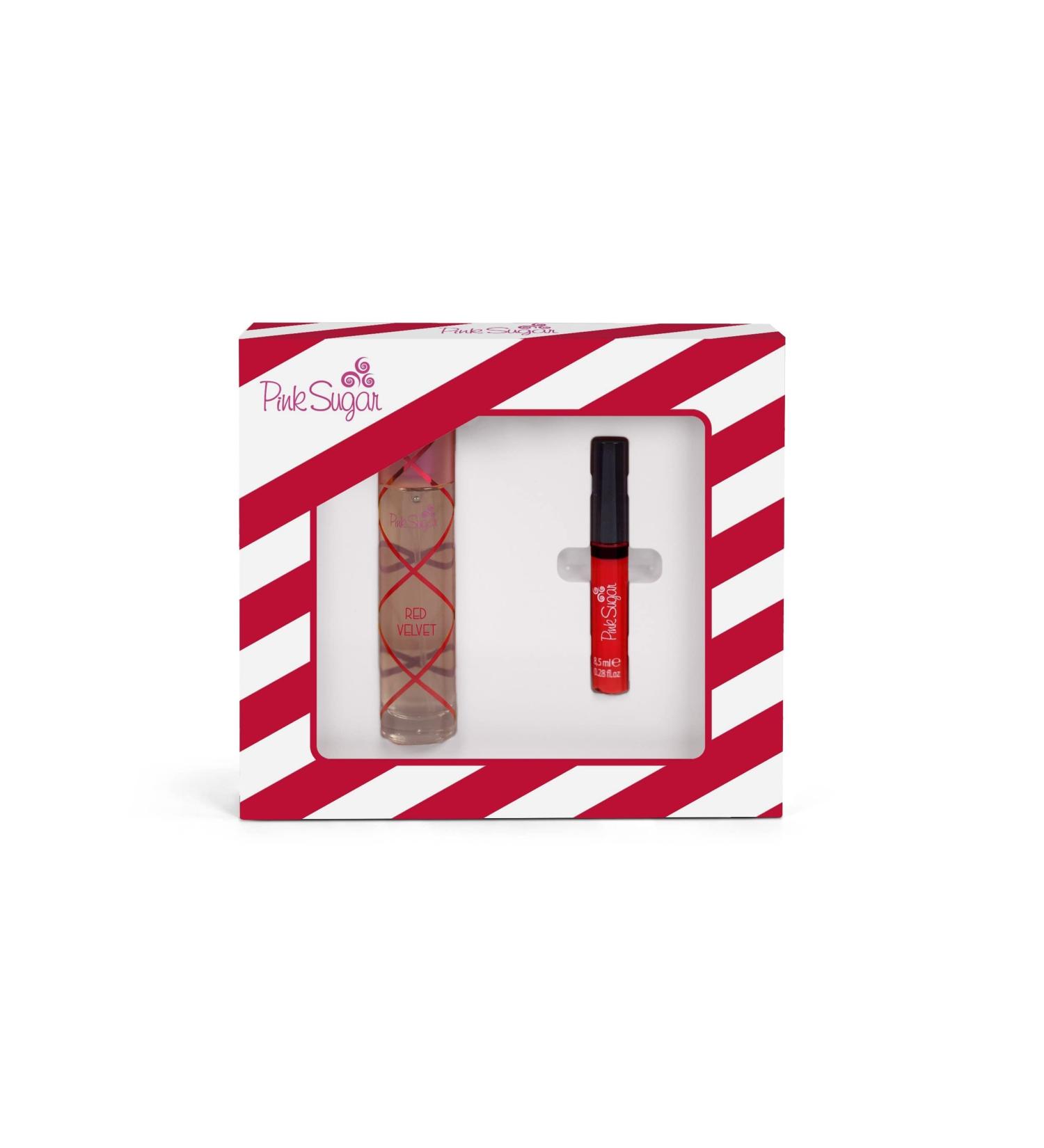 Pink Sugar Red Velvet Perfume for Women Eau de Toilette Body Mist Sweet and Fruity Long-Lasting Scent Notes of Floral Strawberry and Caramel Eau de Toilette - 3.4 Fl Oz - Buy Online on GoSupps.com