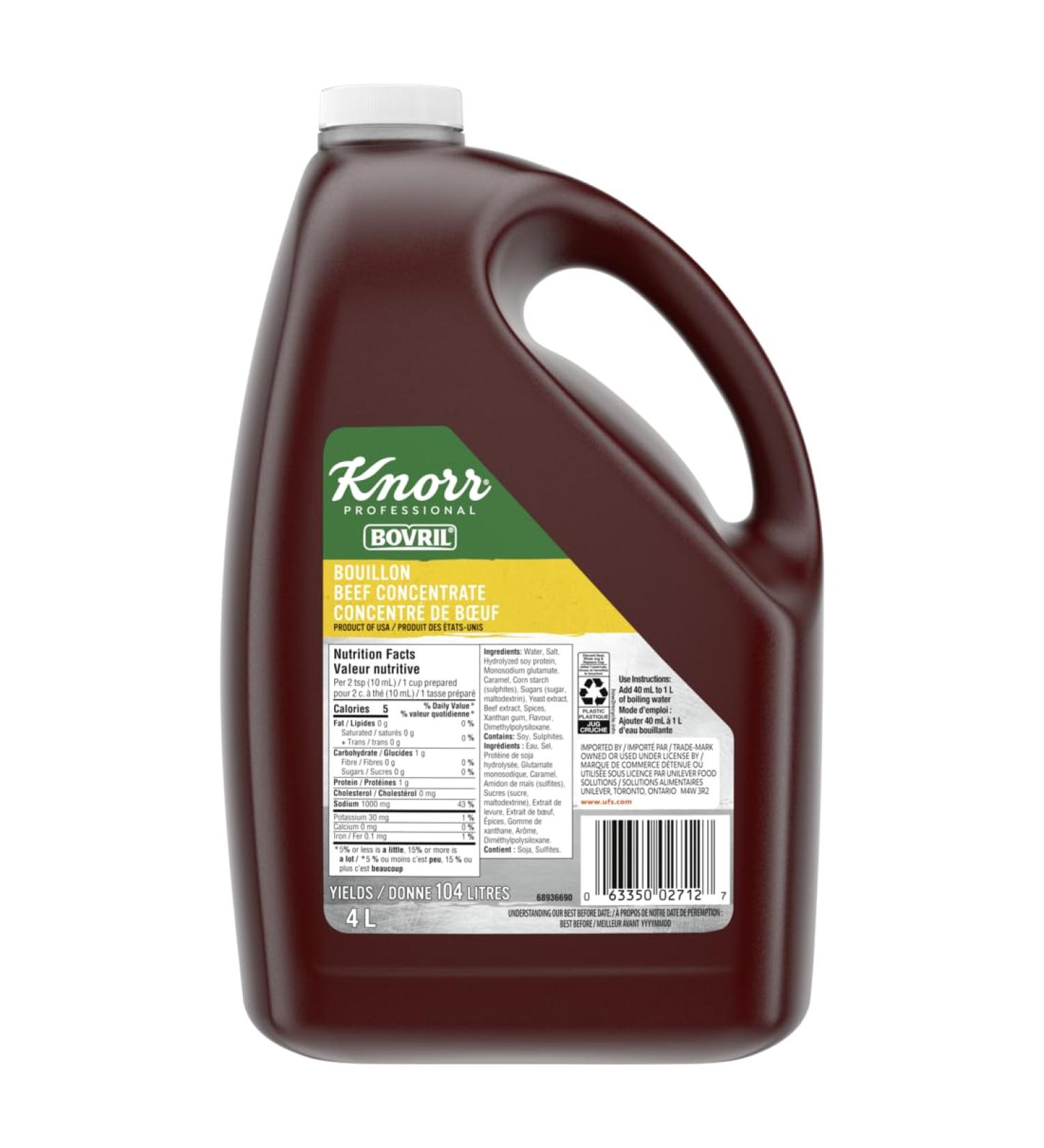 Bovril Beef Bouillon Base Restaurant Pack 4L - Buy Online on GoSupps.com