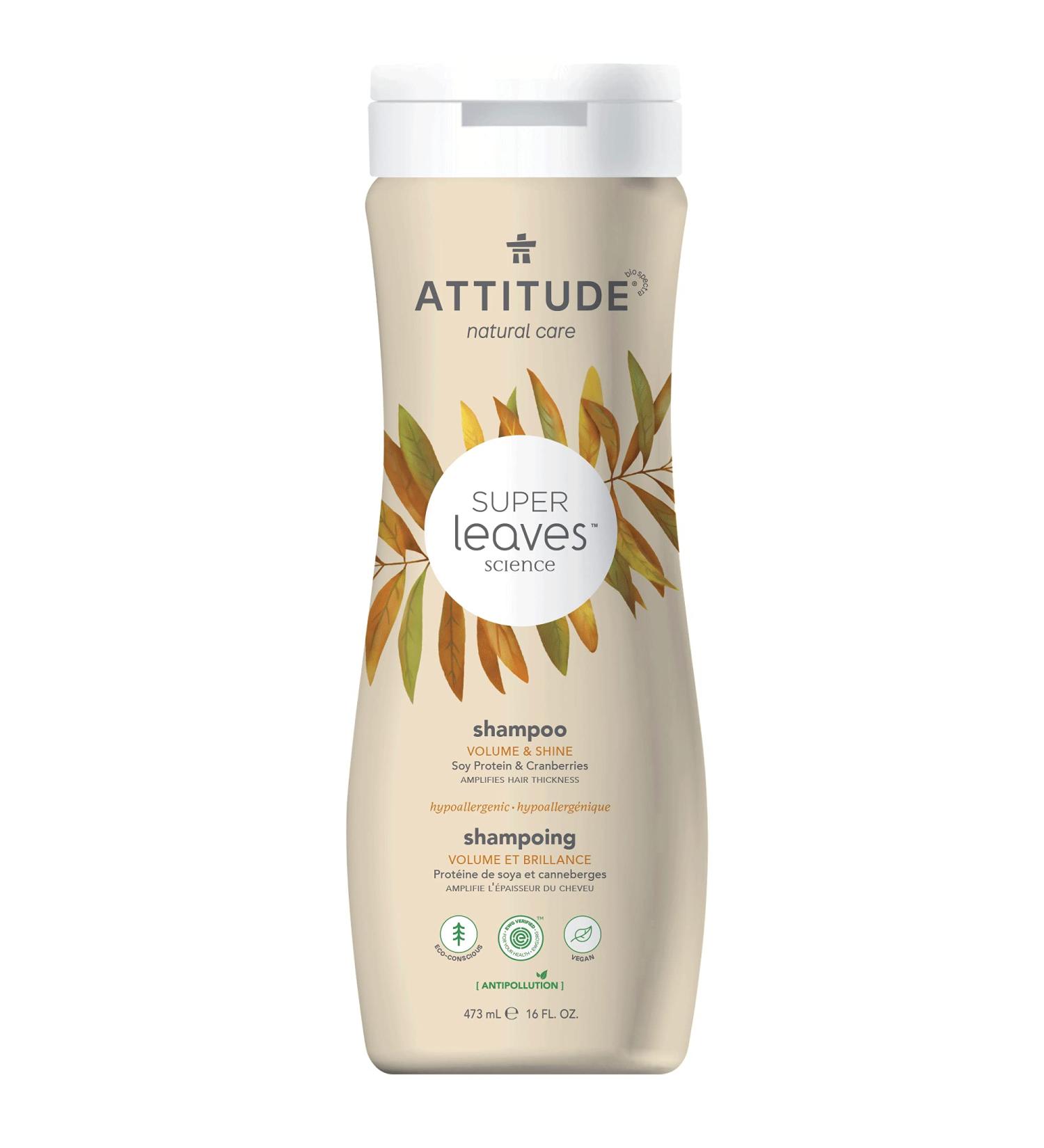 ATTITUDE Volumizing Shampoo | Plant-Based | EWG Verified | Vegan & Cruelty-Free | Soy Protein & Cranberries | 16 Fl Oz - Buy Online on GoSupps.com