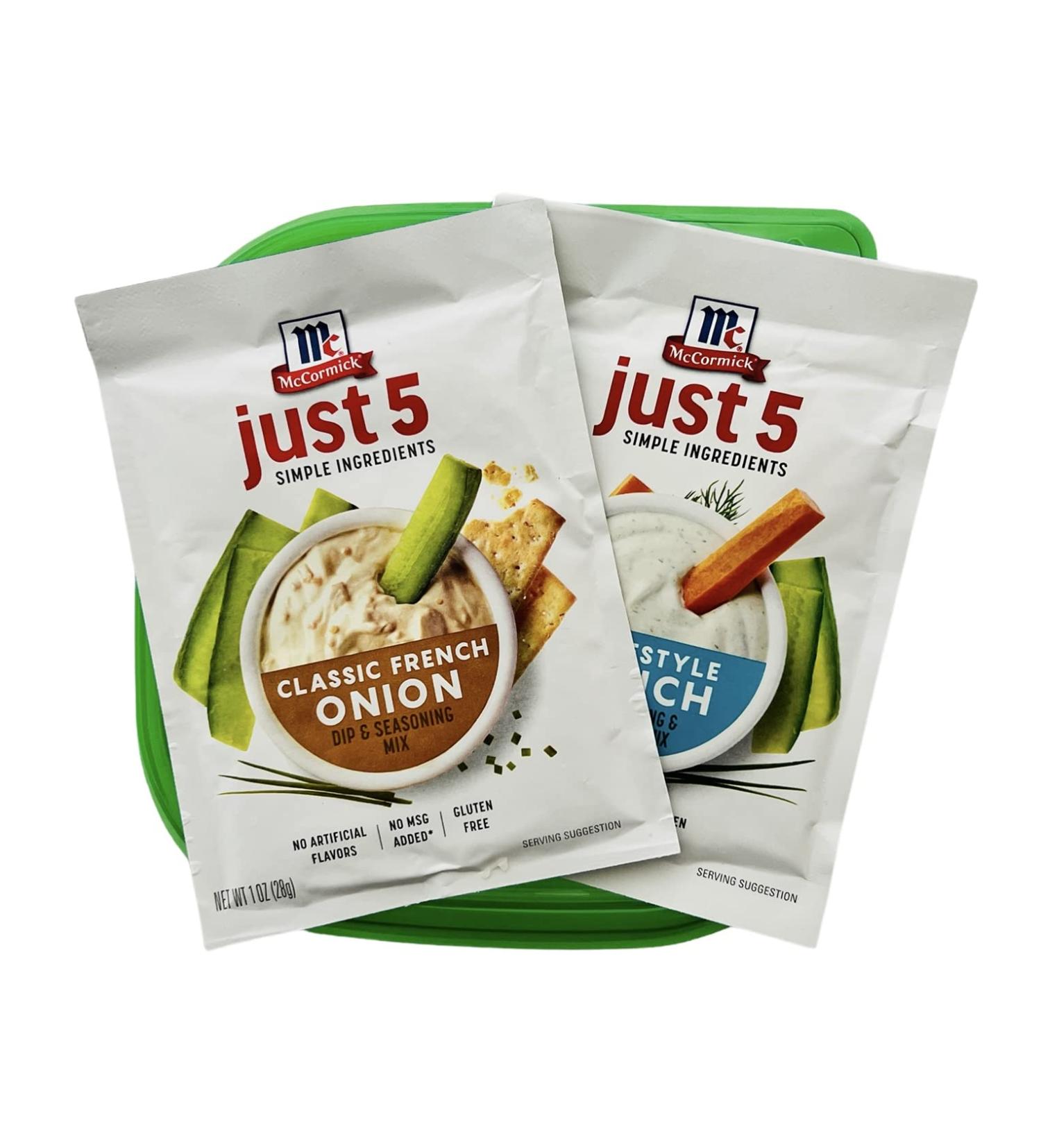 McCormick French Onion & Ranch Dip Bundle with Storage Container - Buy Online on GoSupps.com