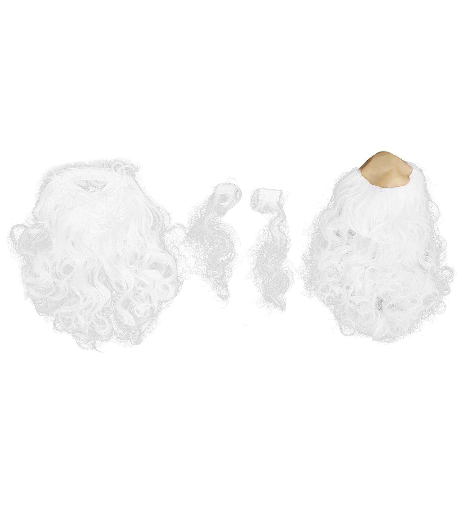 Ensemble perruque blanche barbe longue boucl e costume d'Halloween fausse moustache amusante faux moustaches sourcils nains blancs accessoires de f te de No l - Buy Online on GoSupps.com