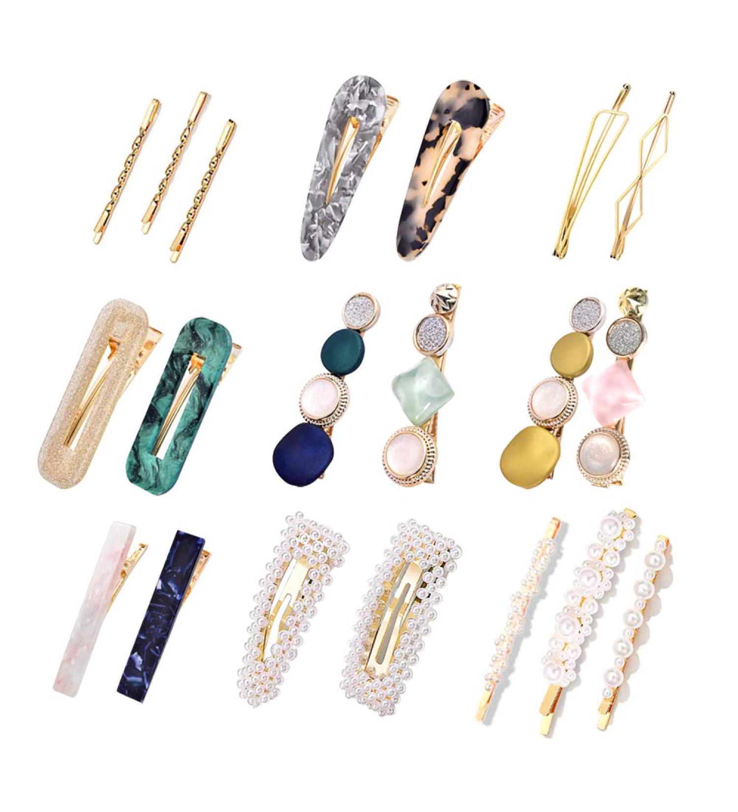 20Pcs Pearl Hair Clips for Women - Elegant Hairpins & Barrettes for Weddings & Valentine's Day Gifts - Buy Online on GoSupps.com