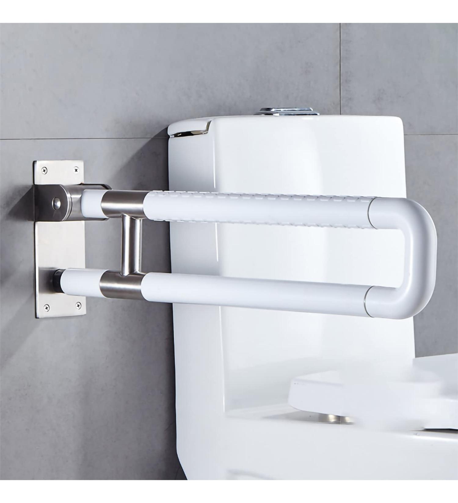 Folding Disabled Handrails Grab Bars Rail Safety Support Handrail Toilet Folding Safety Armrest Bathroom Accessible Toilet Disabled Auxiliary Tools Safety Handle and Rail for Lavat - Buy Online on GoSupps.com