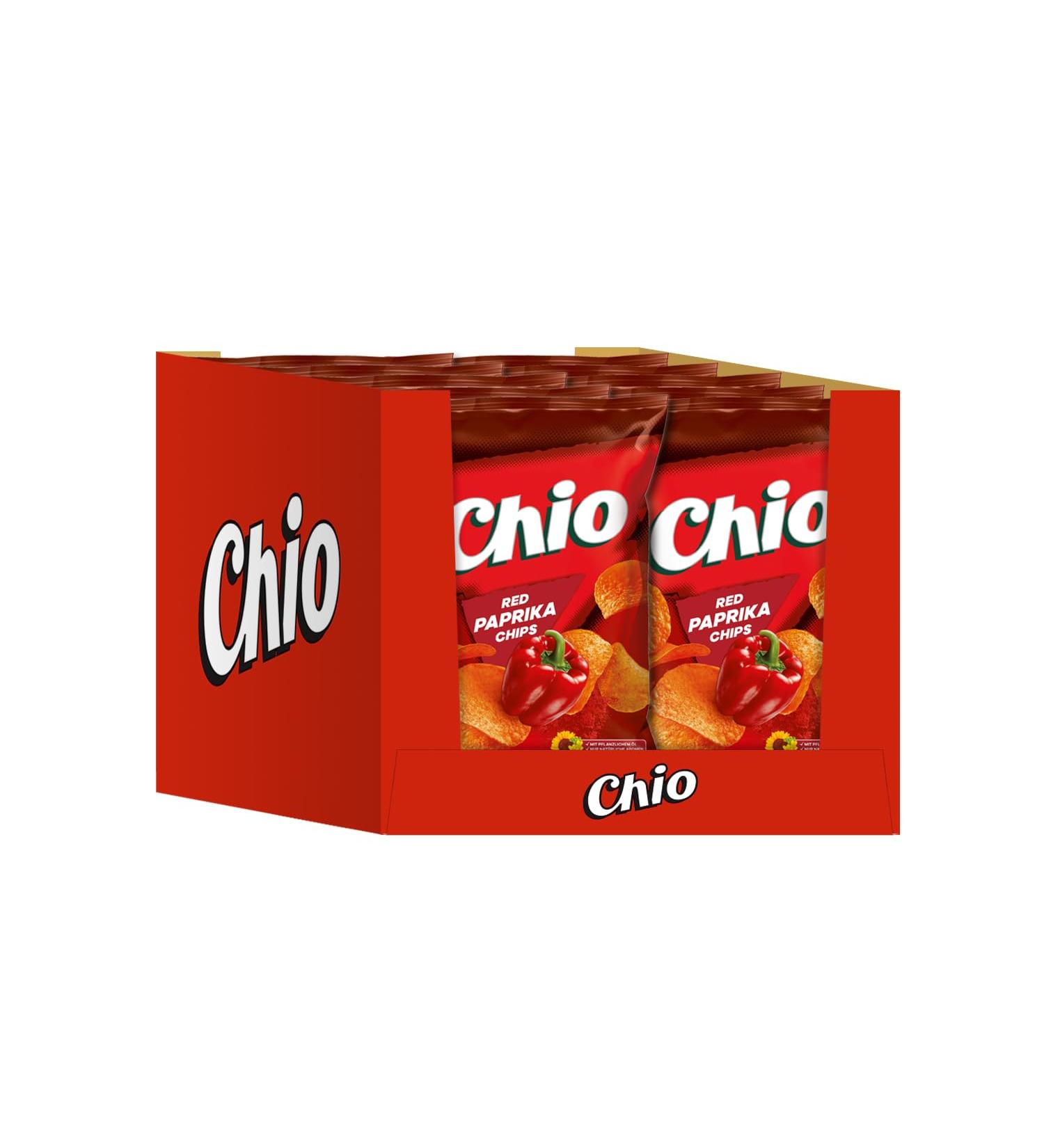 Chio Chips Red Paprika pack of 10 (10 x 150 g)