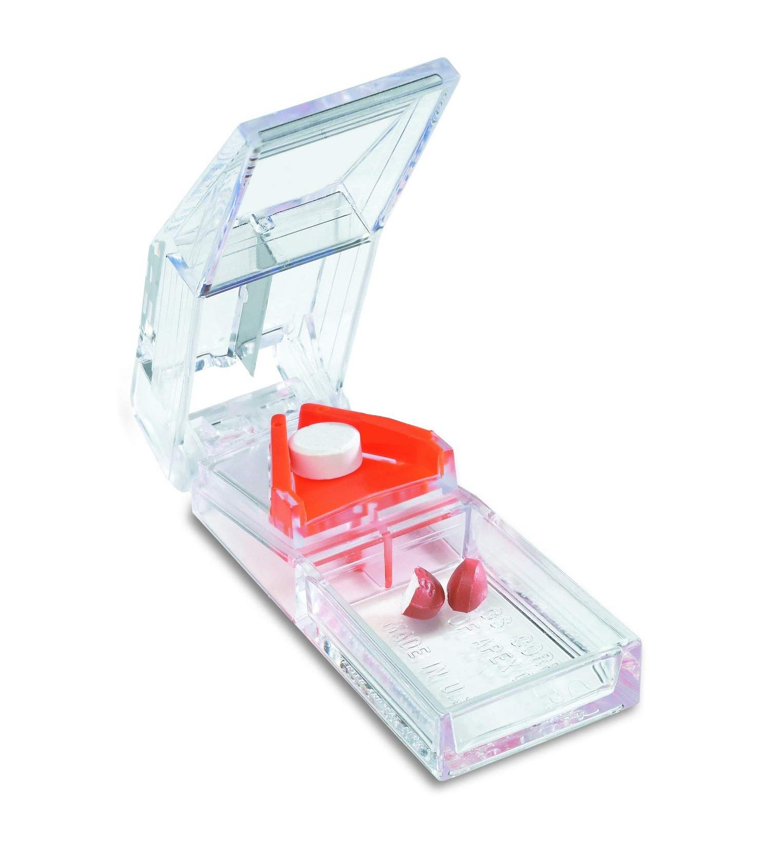Apex Deluxe Pill Splitter with Retracting Blade Guard for Small or Large Pills - Buy Online on GoSupps.com