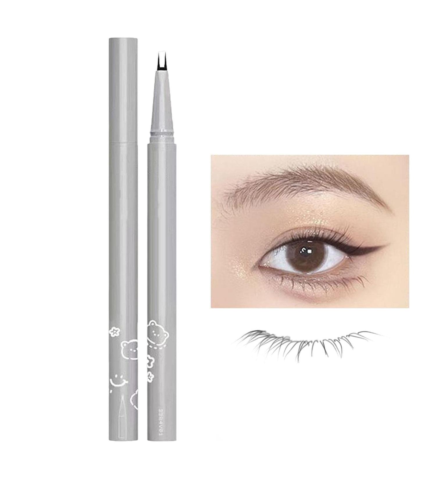 Waterproof Liquid Eyeliner Double Tip Eyeliner Pencil All Day Liquid Eyeliner Waterproof Quick Drying Mechanical Eyeliner Pencil Dtt Black - Buy Online on GoSupps.com